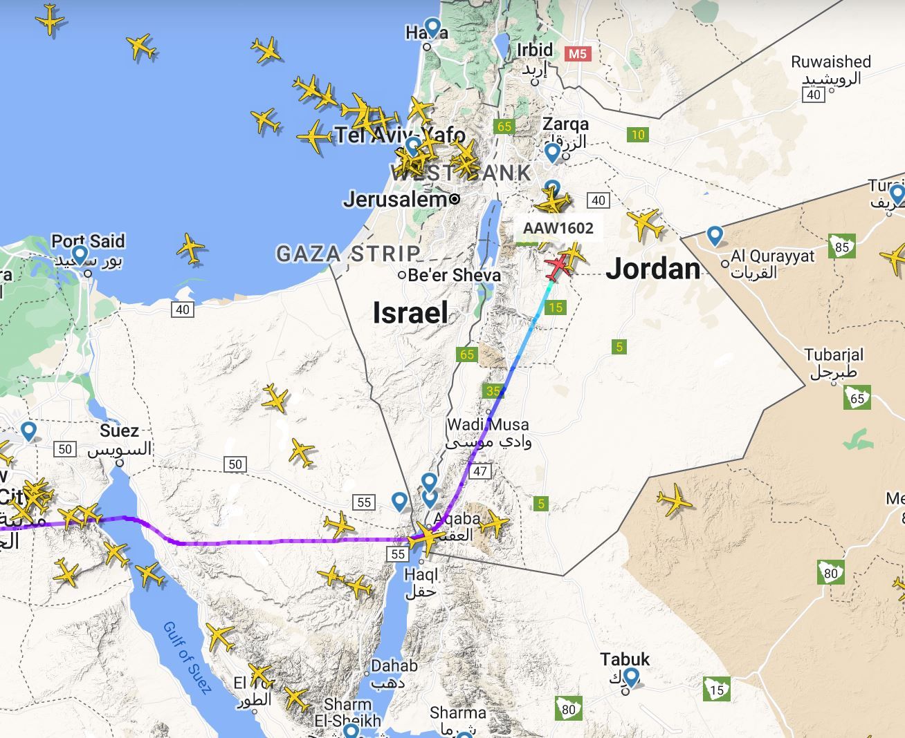 Diversion of southern Israel