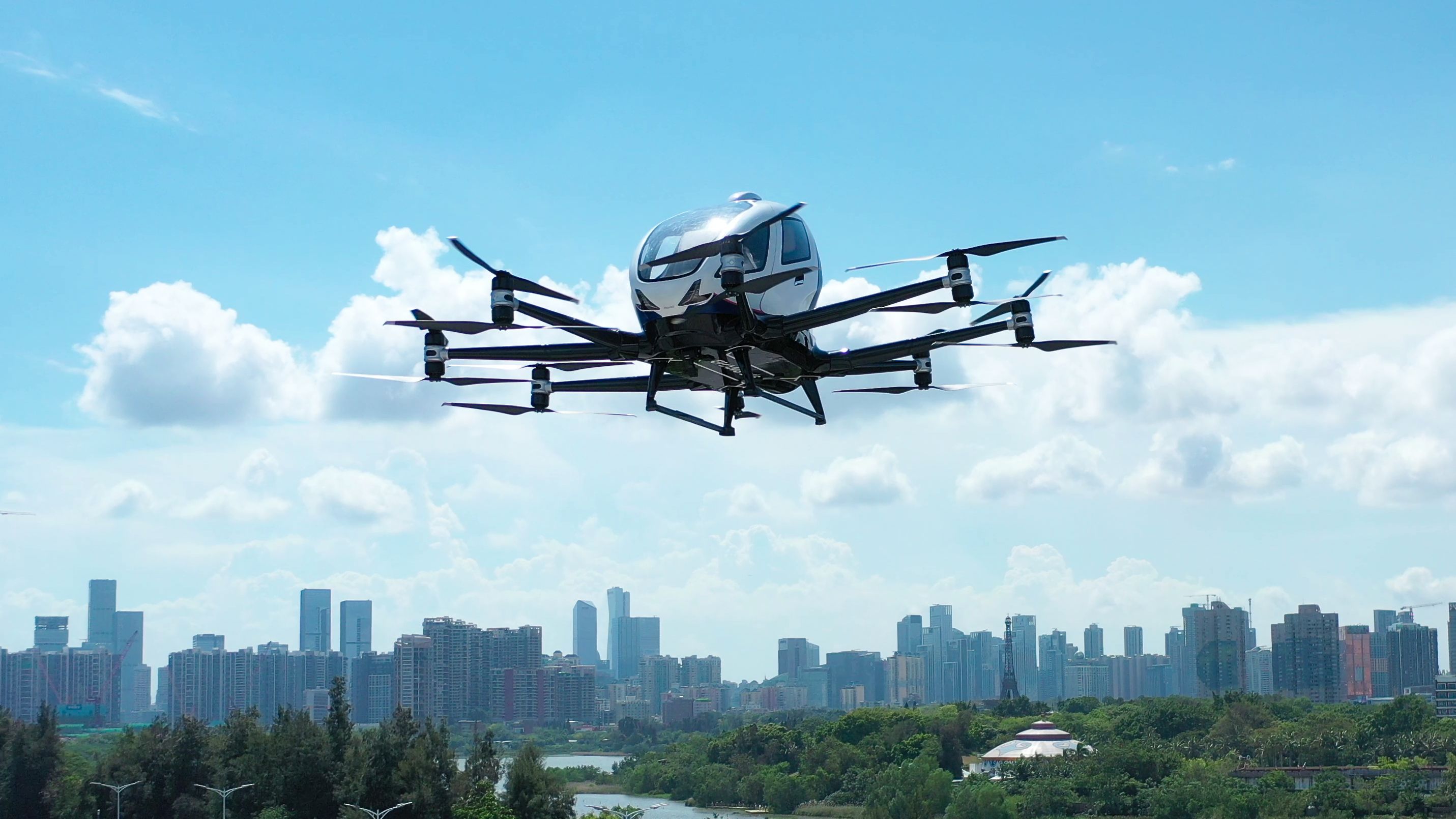 Is EHang's EH216-S The World's First Commercial Flying Air Taxi?