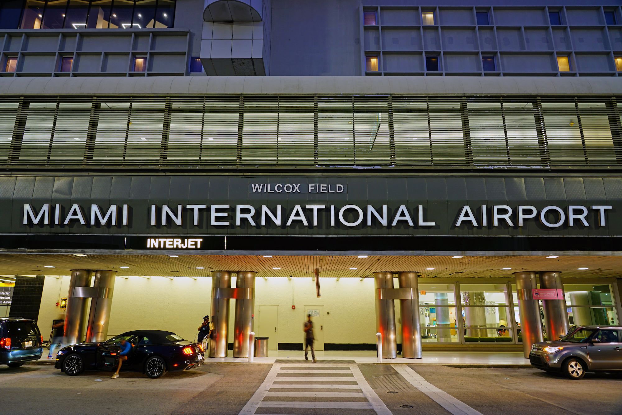 Entrance to Miami International Airport MIA