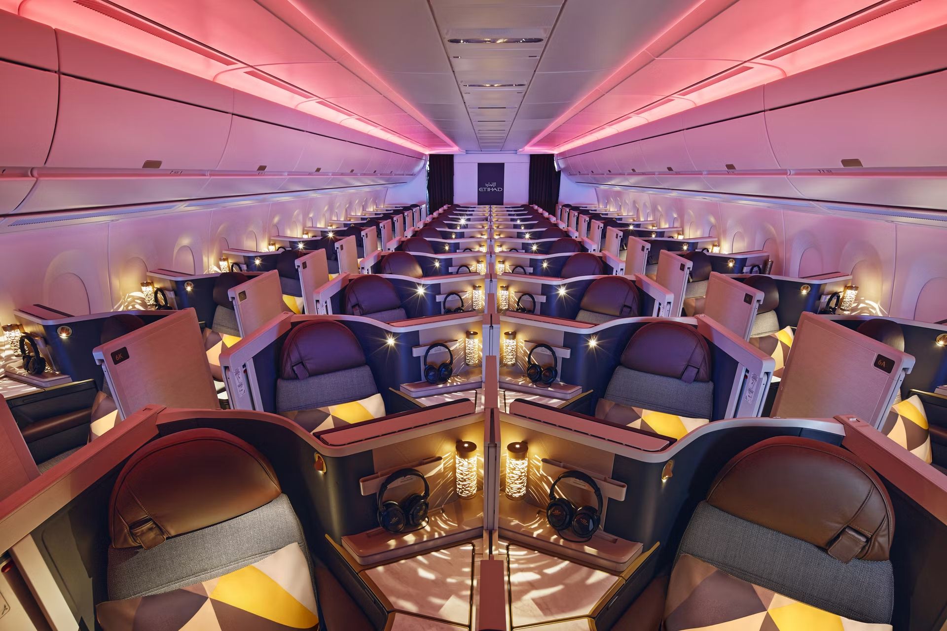 Etihad Airbus A350 business class