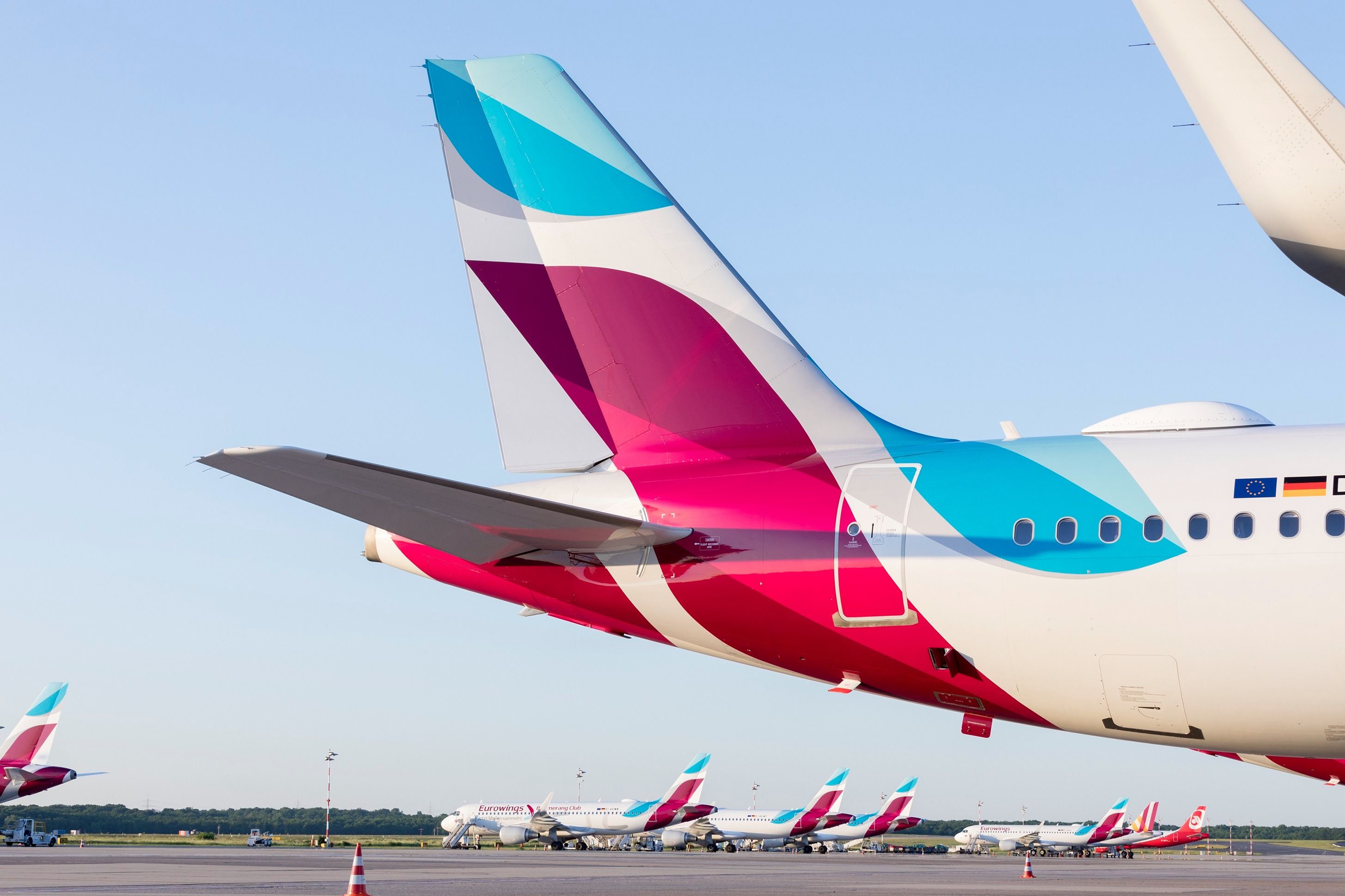 Eurowings aircraft tails