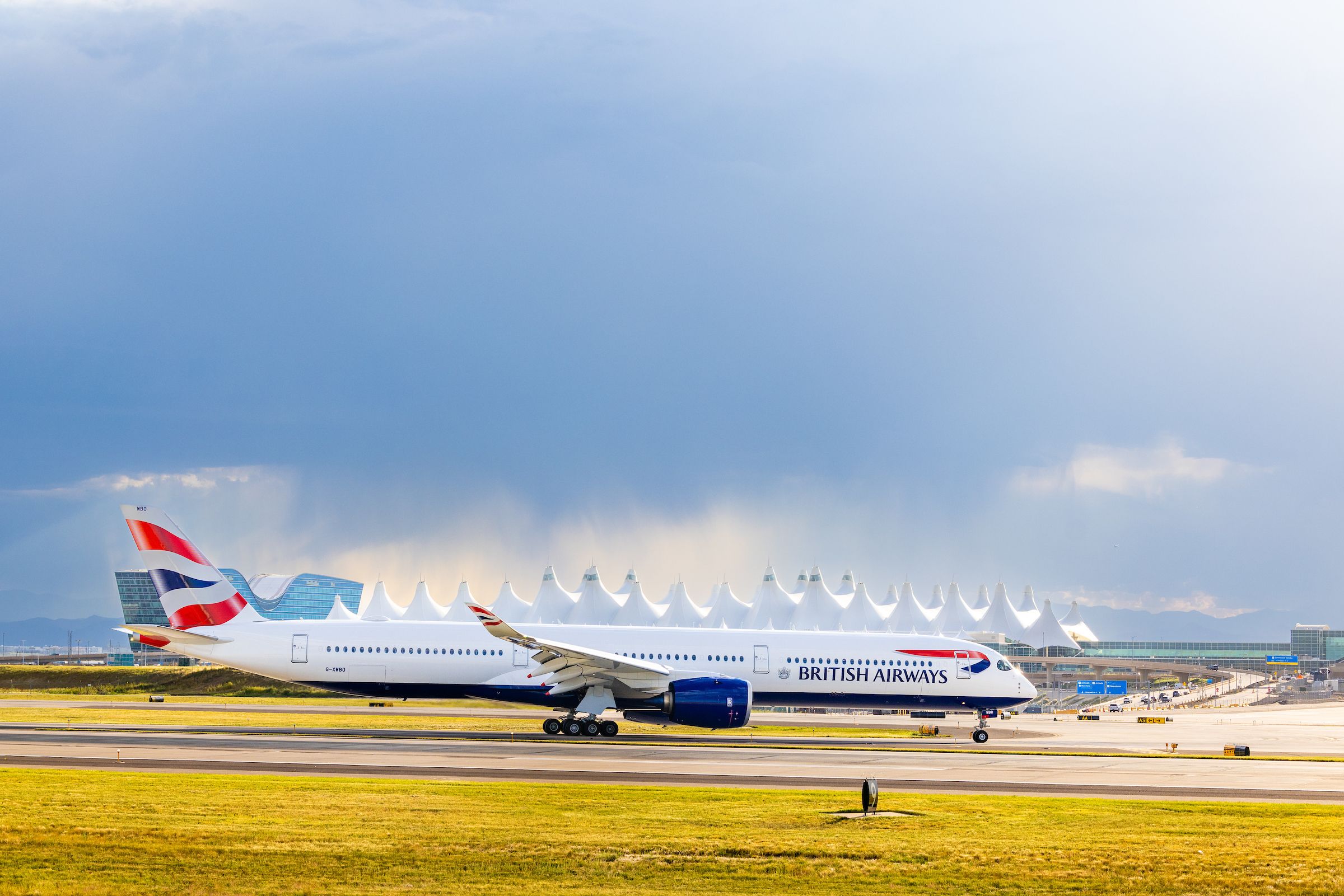 British Airways Airbus A350 at Denver International Airport.