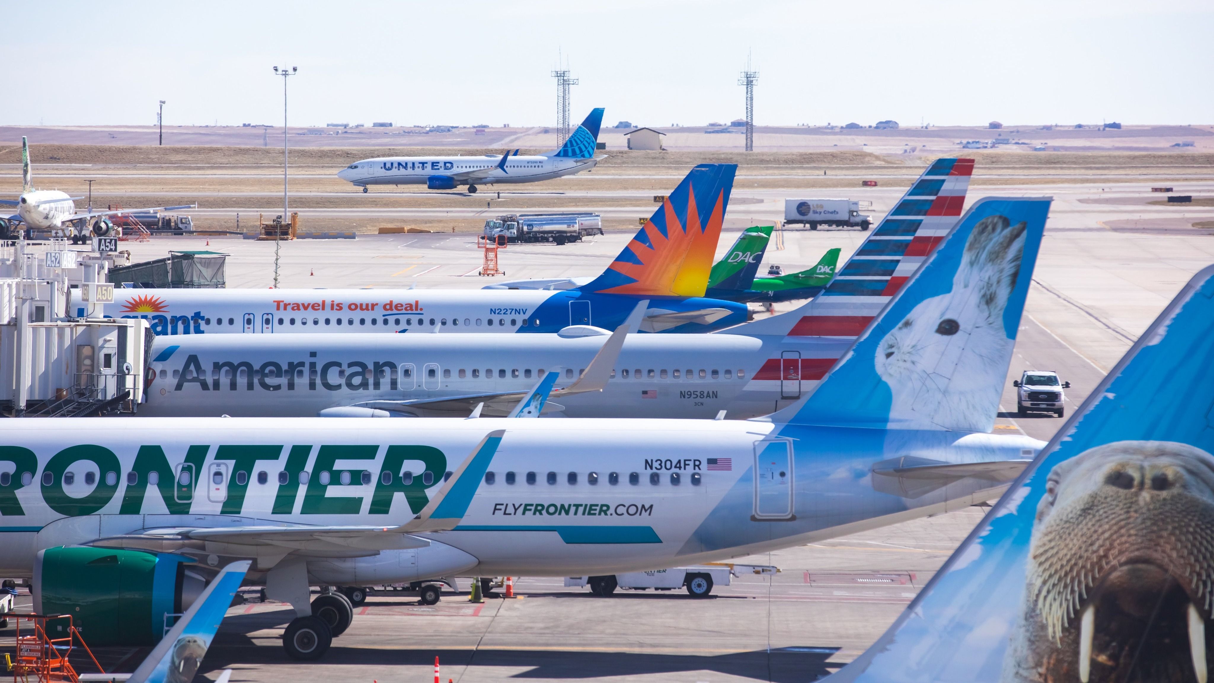 Planes at Denver International Airport.