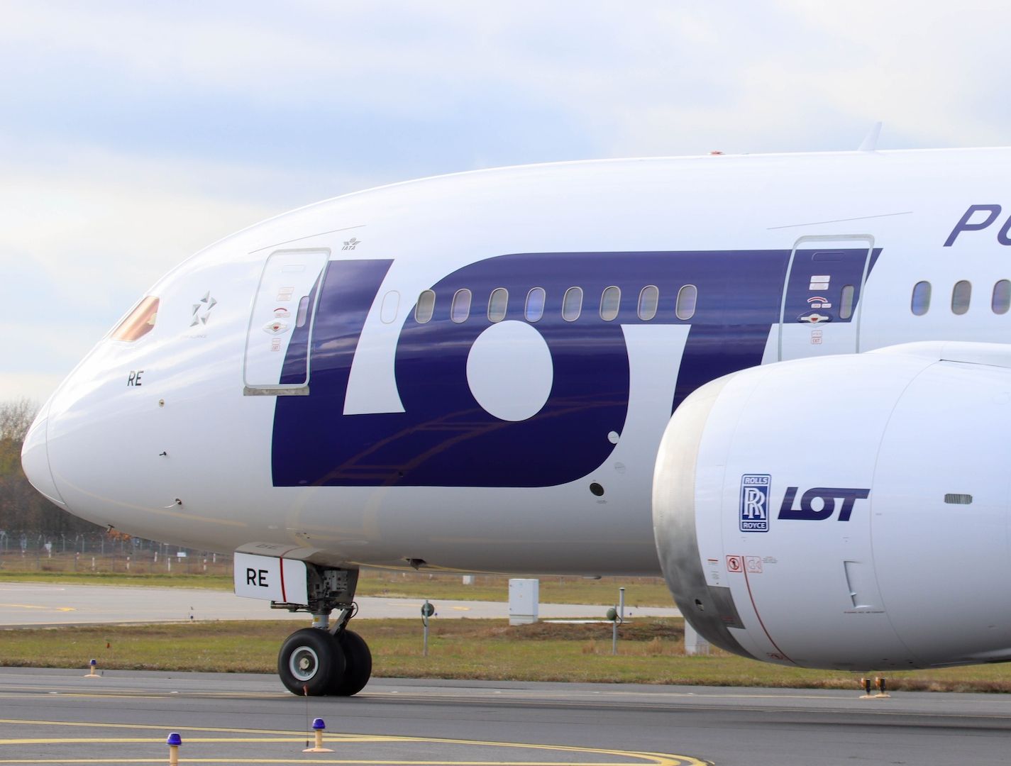 LOT Polish Airlines Boeing 787 at Poznan