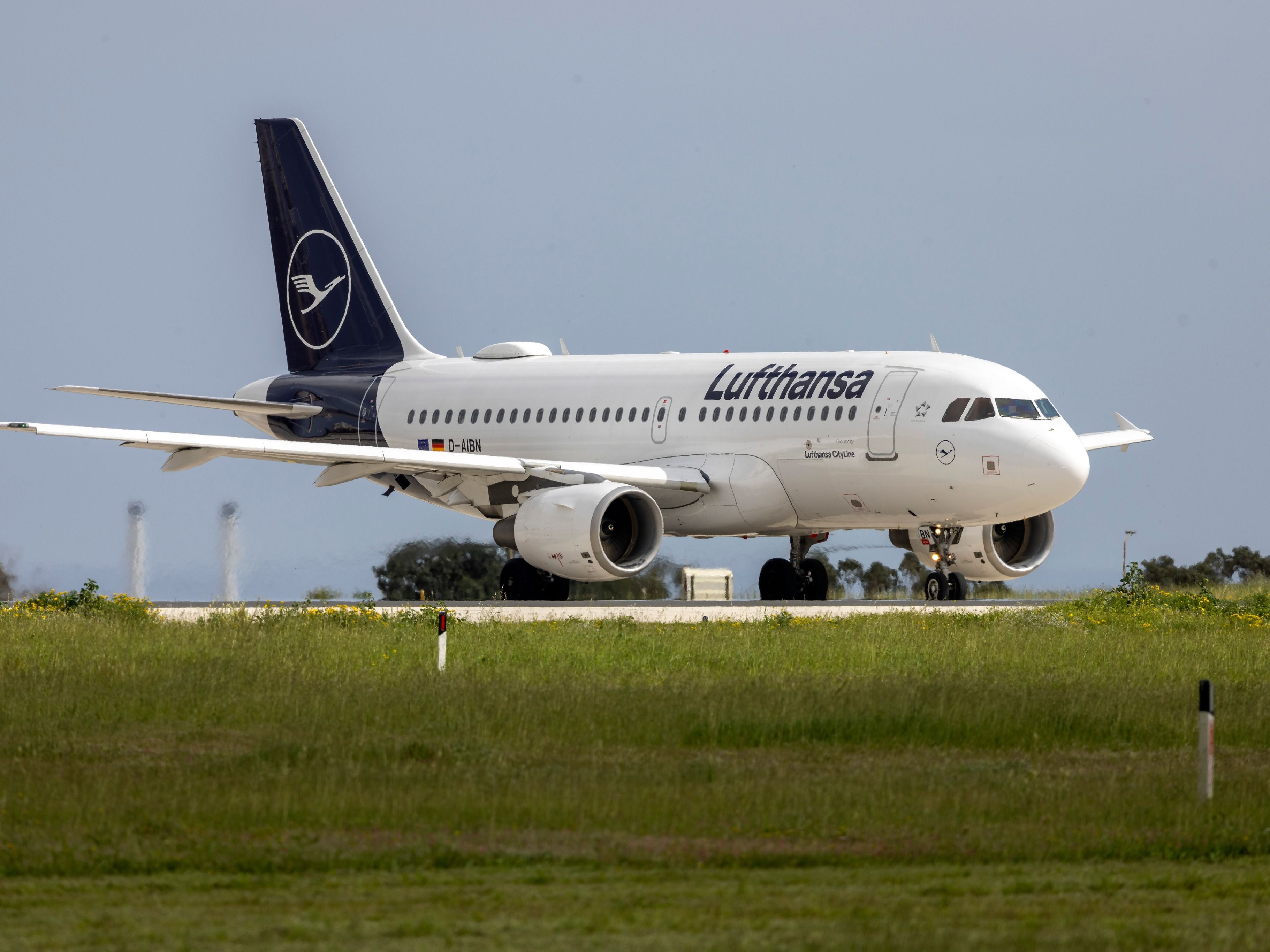 Lufthansa Airbus A319 at Malta