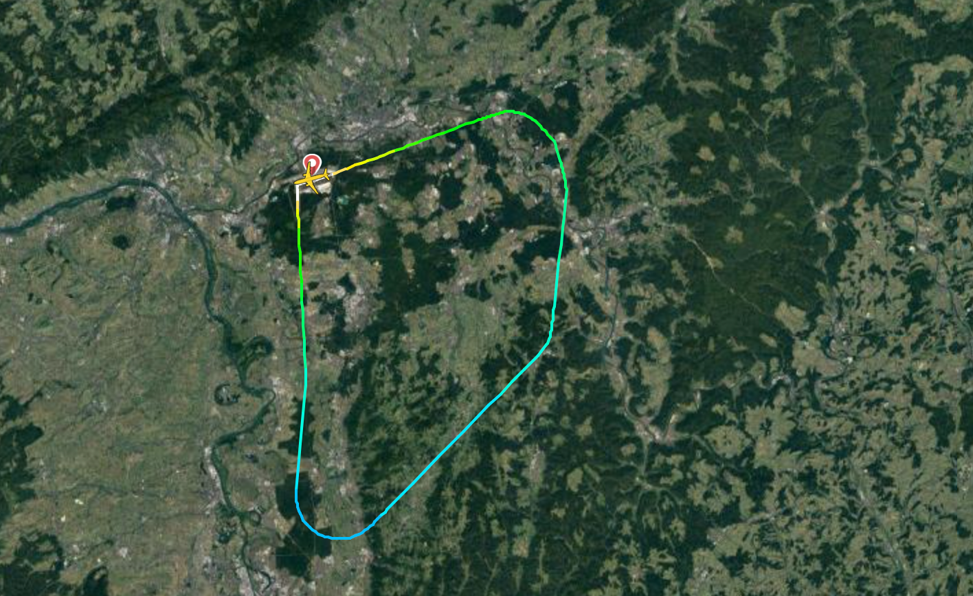 LH1530 flight path, September 29, 2023.