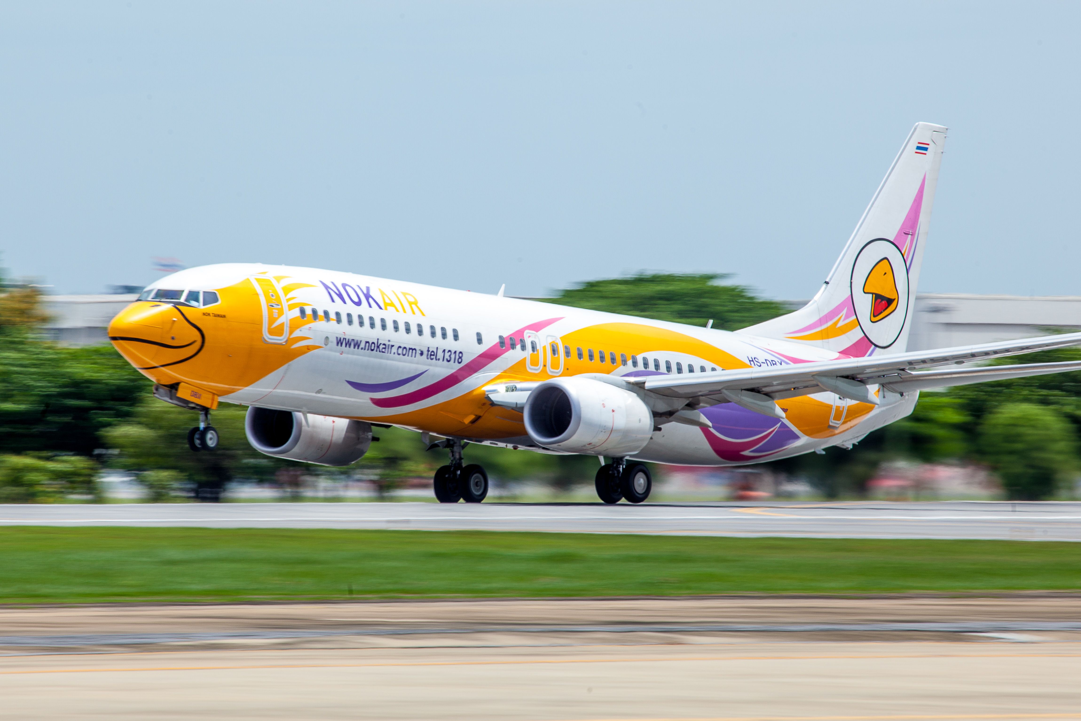 Nok Air Boeing 737-800 HS-DBX was taking off from Don Muang international airport on Bangkok