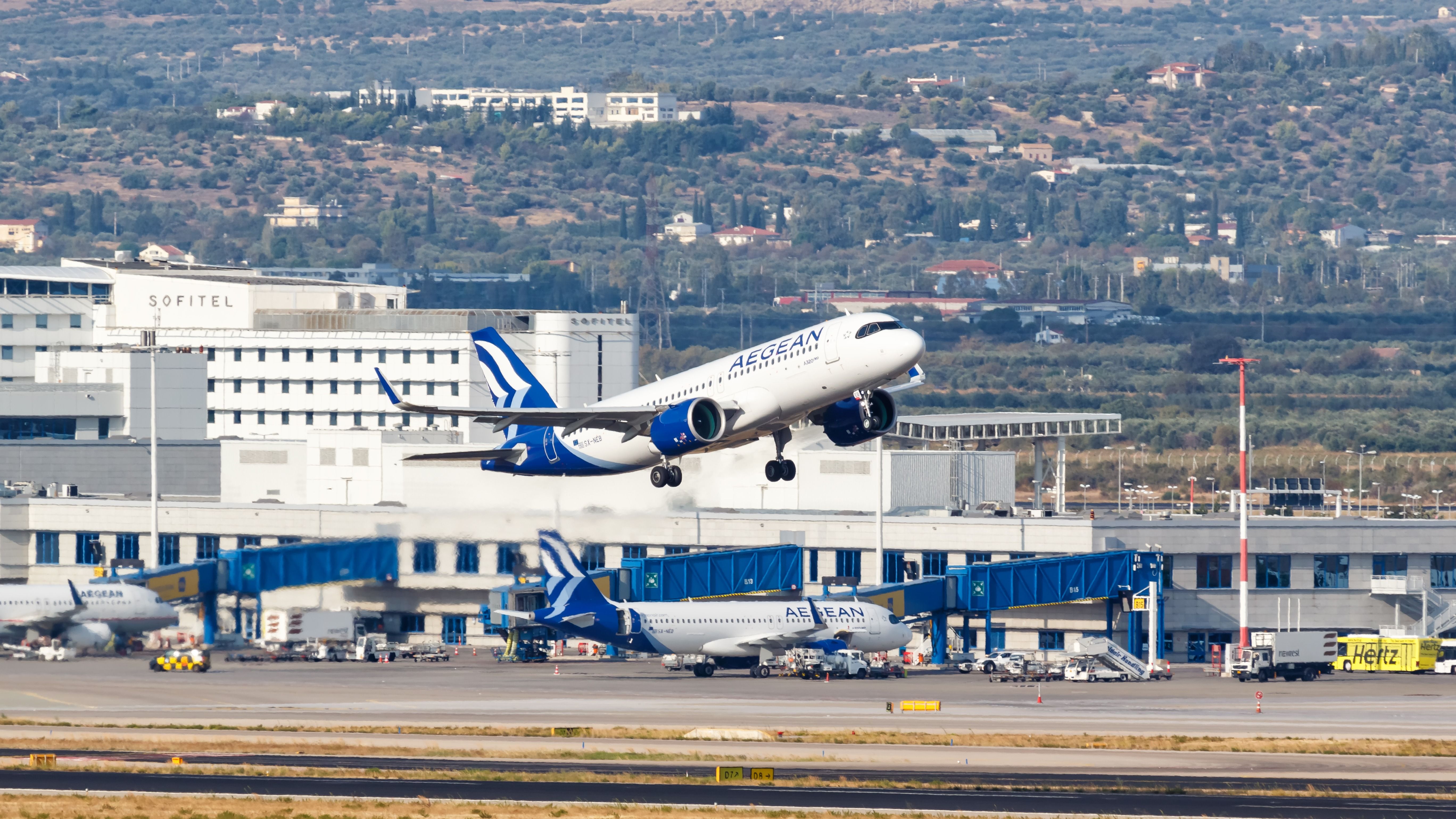 Aegean Airlines Airbus A320neo at Athens Airport