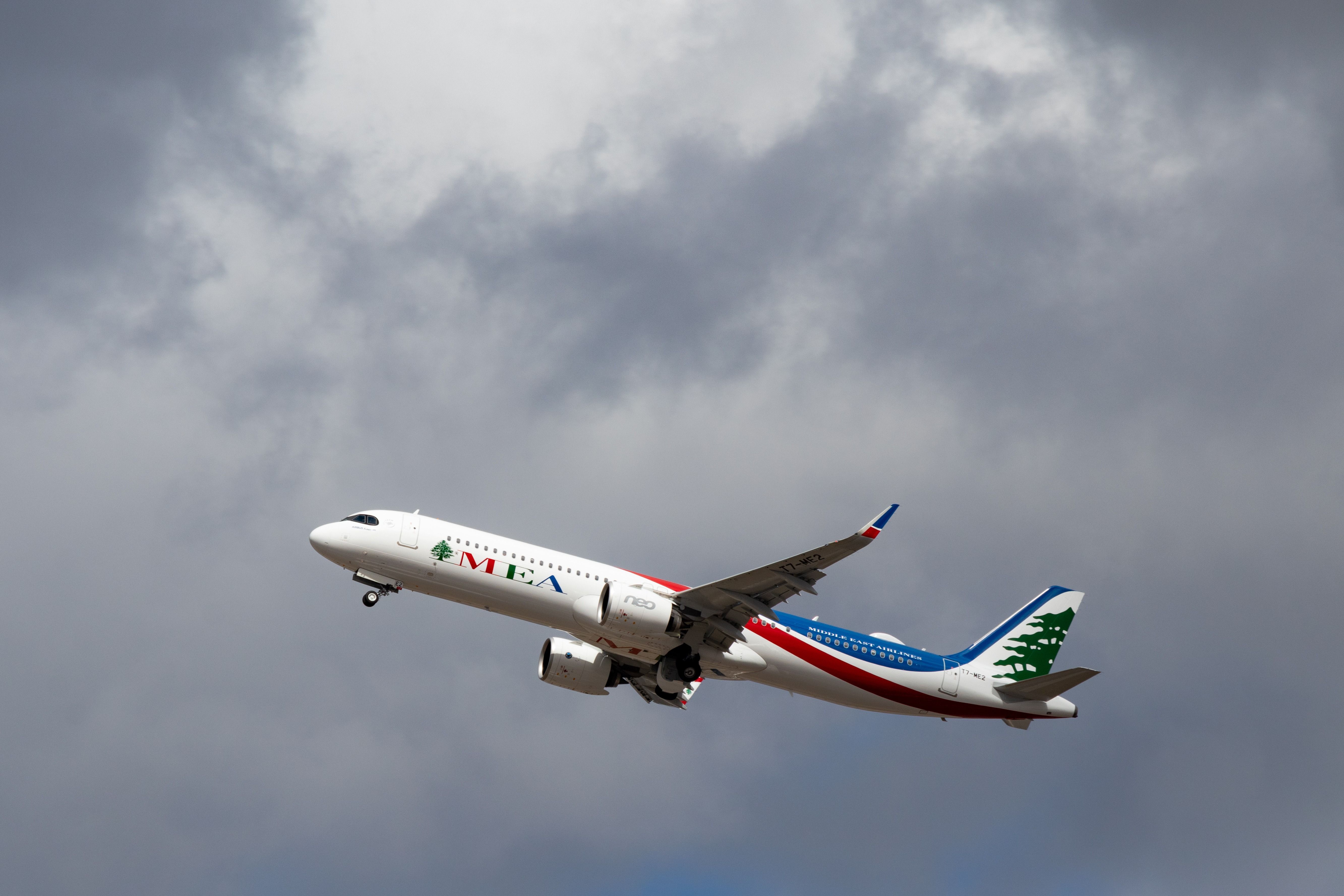 Middle East Airlines Airbus A321neo. 