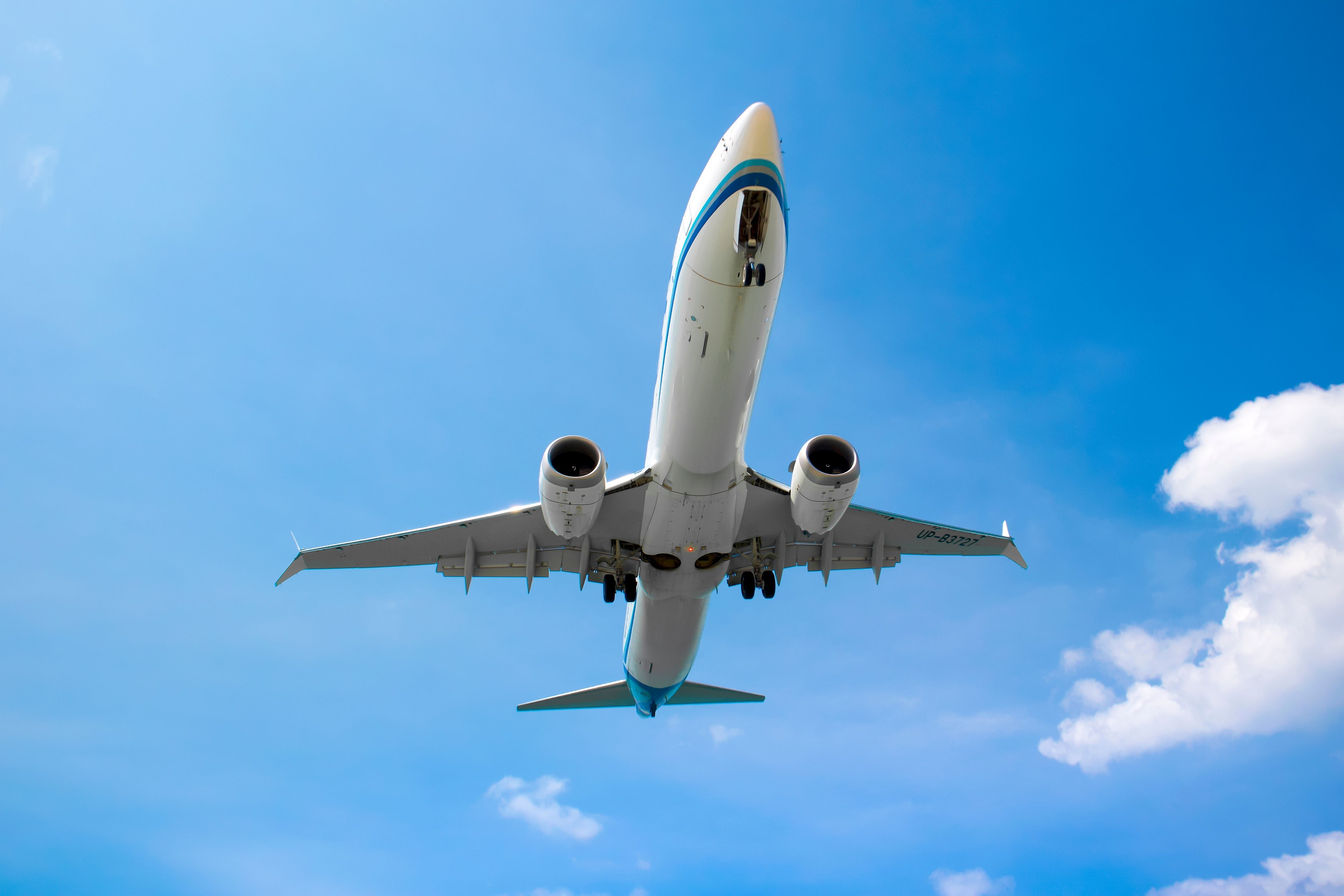 A SCAT Airlines Boeing 737 MAX 8 about to land.