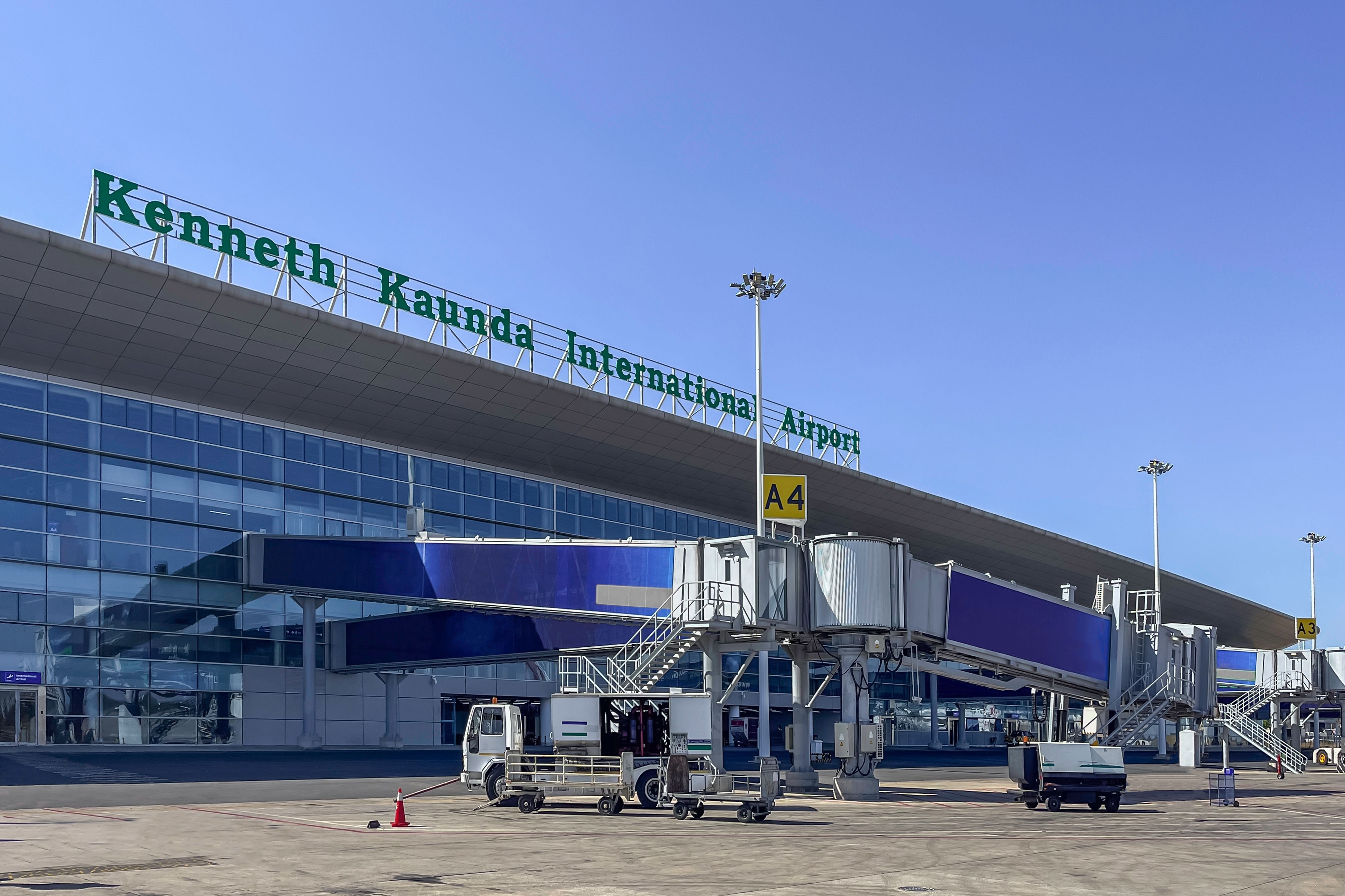 Kenneth Kaunda International Airport (LUN) serving Lusaka in Zambia