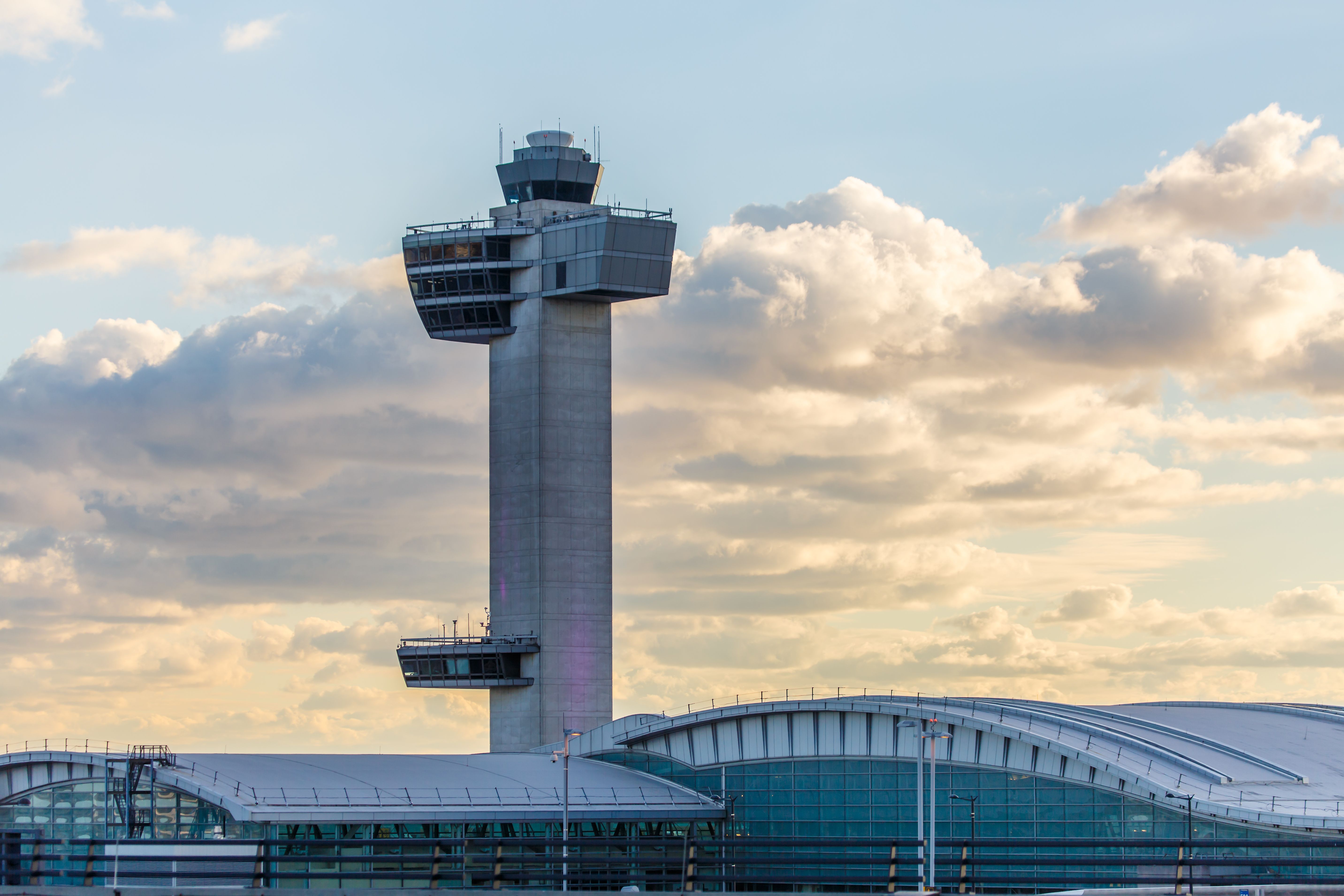 The ATC tower at JFK airport.