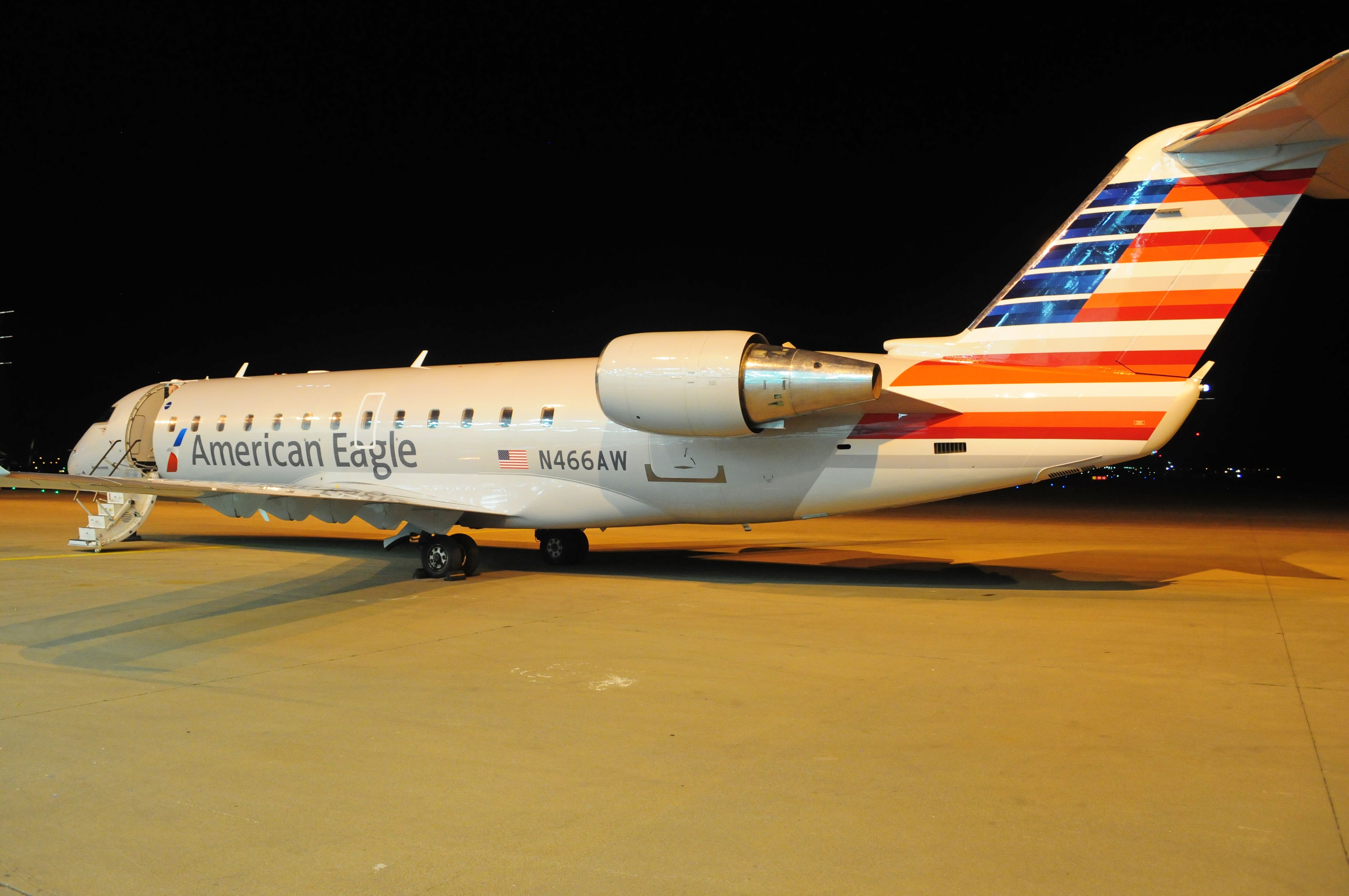 American Eagle CRJ200 operated by Air Wisconsin.