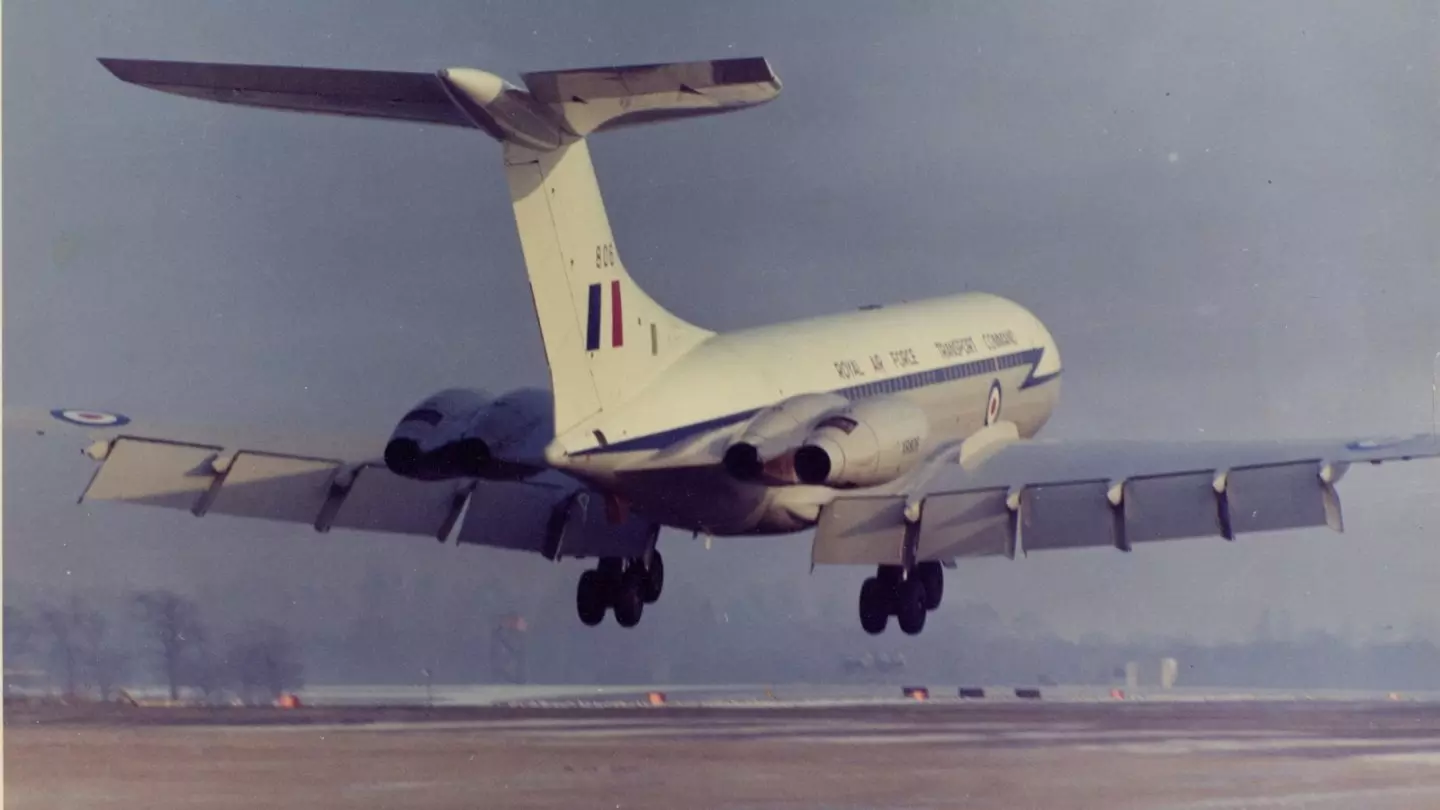 RAF VC10 taking off