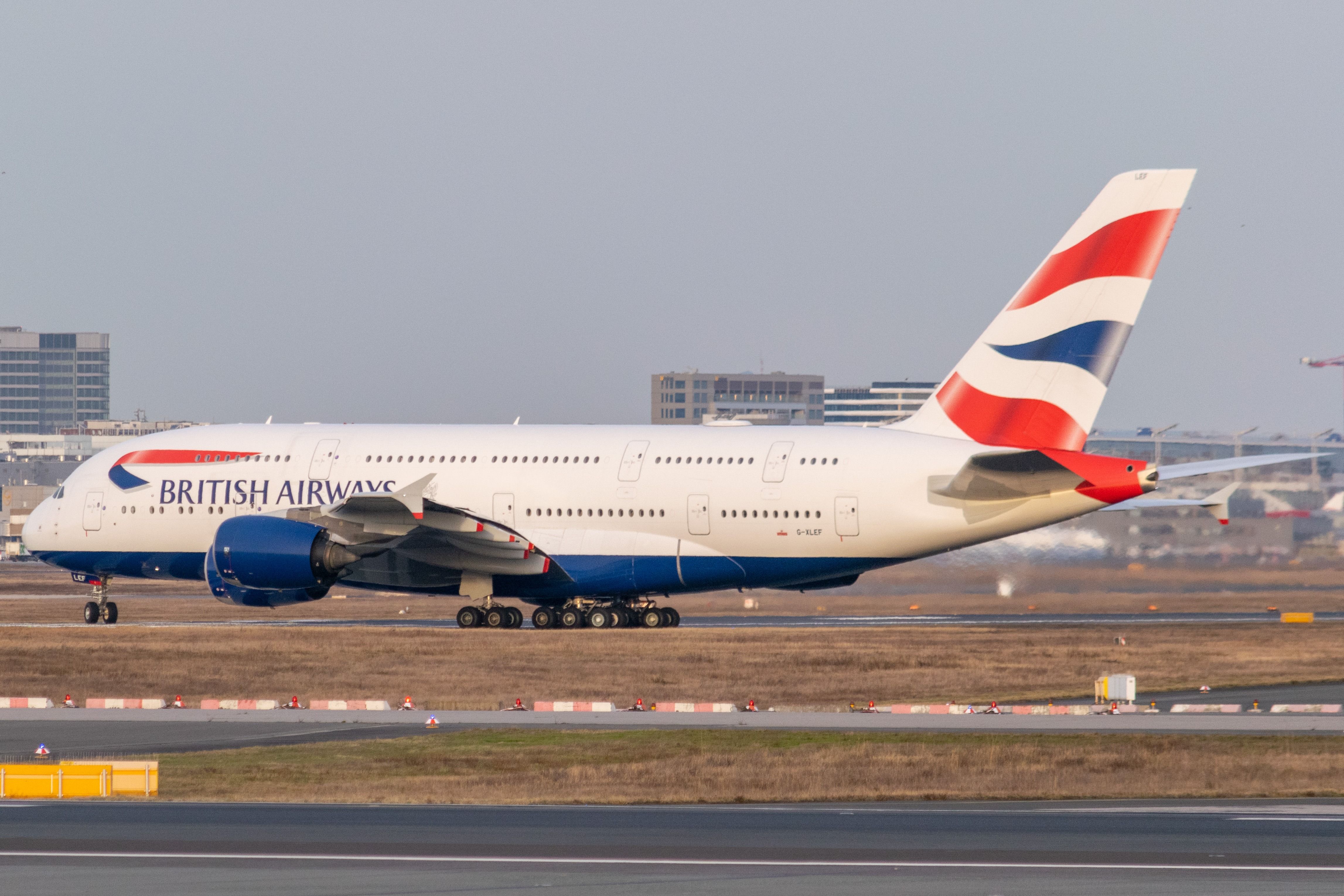 British Airways A380 taxing 