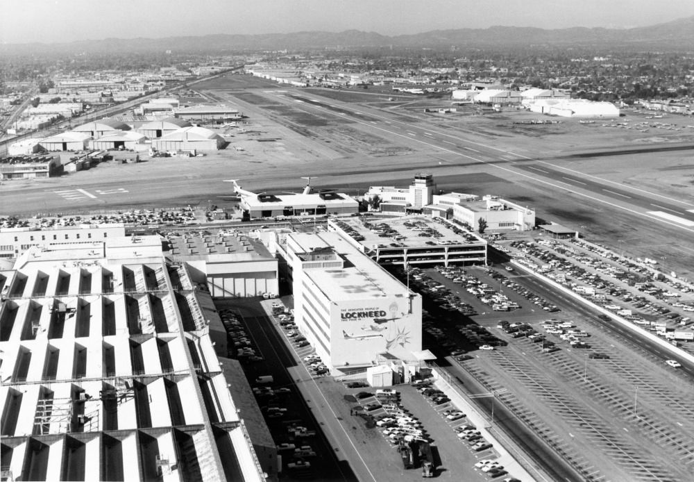 Lockheed plant Hollywood Burbank Airport in 1978