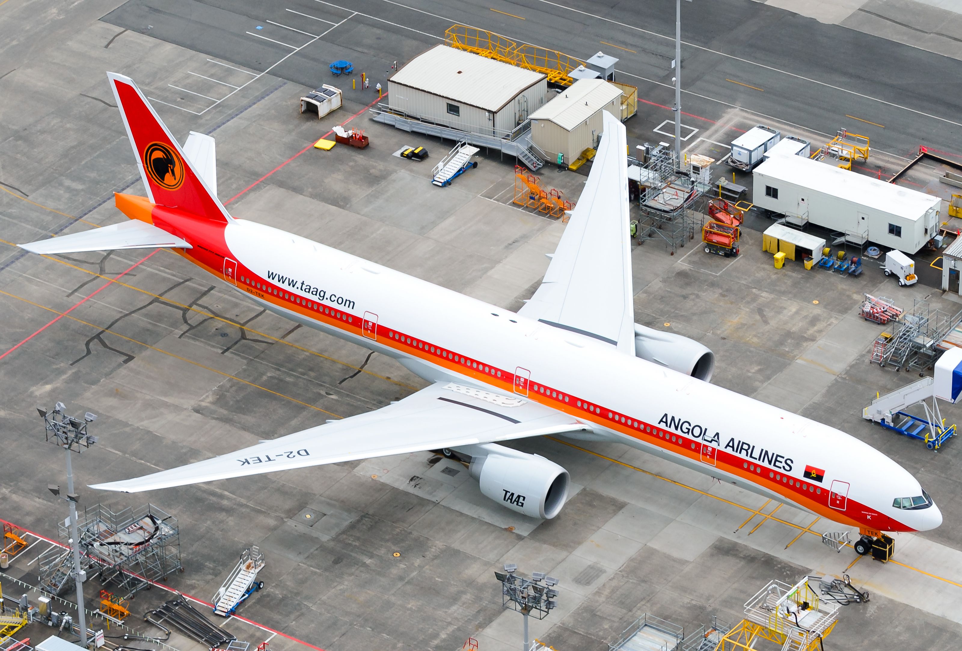 TAAG Angola Airlines Takes Delivery Of 1st Airbus A220 Aircraft In New ...