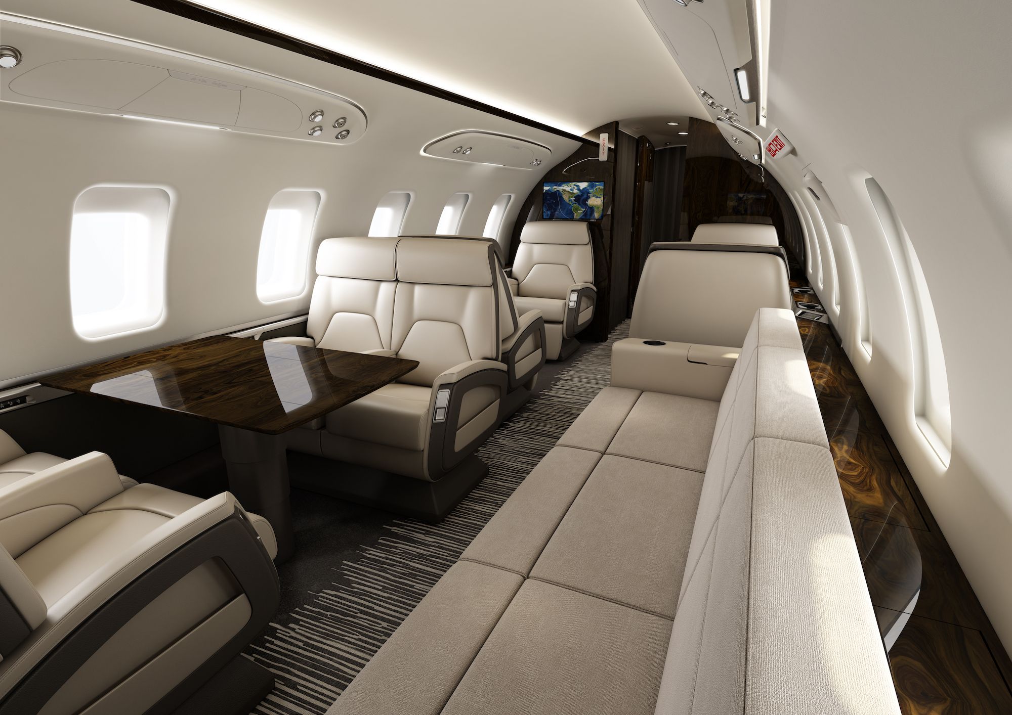 bombardier challenger 650 interior