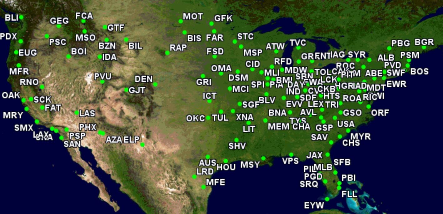 Analyzed Allegiant Air S Top Airports And Routes This Winter   Allegiant S December 2023 March 2024 Airport Portfolio 