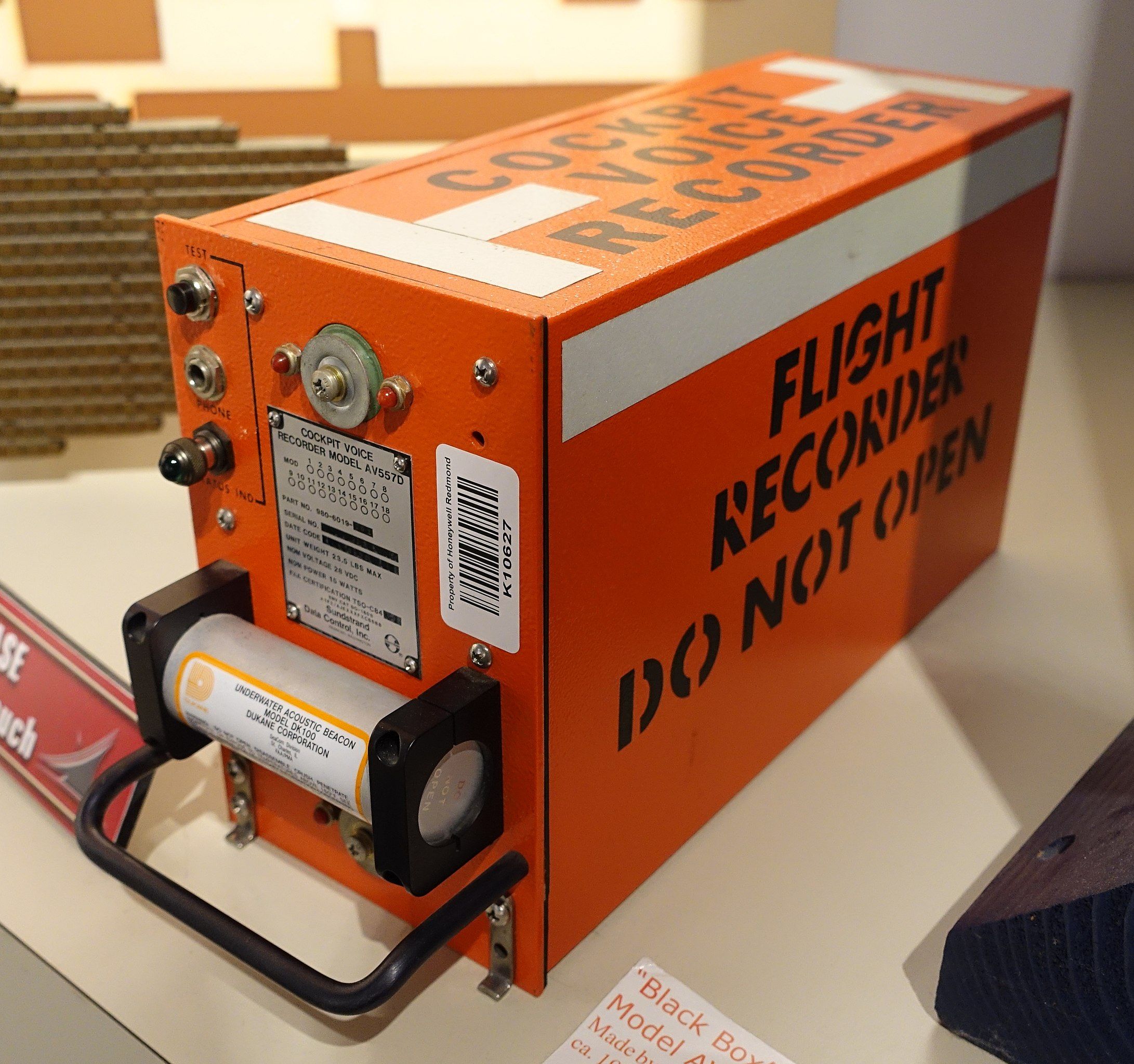 Black Box flight data recorder