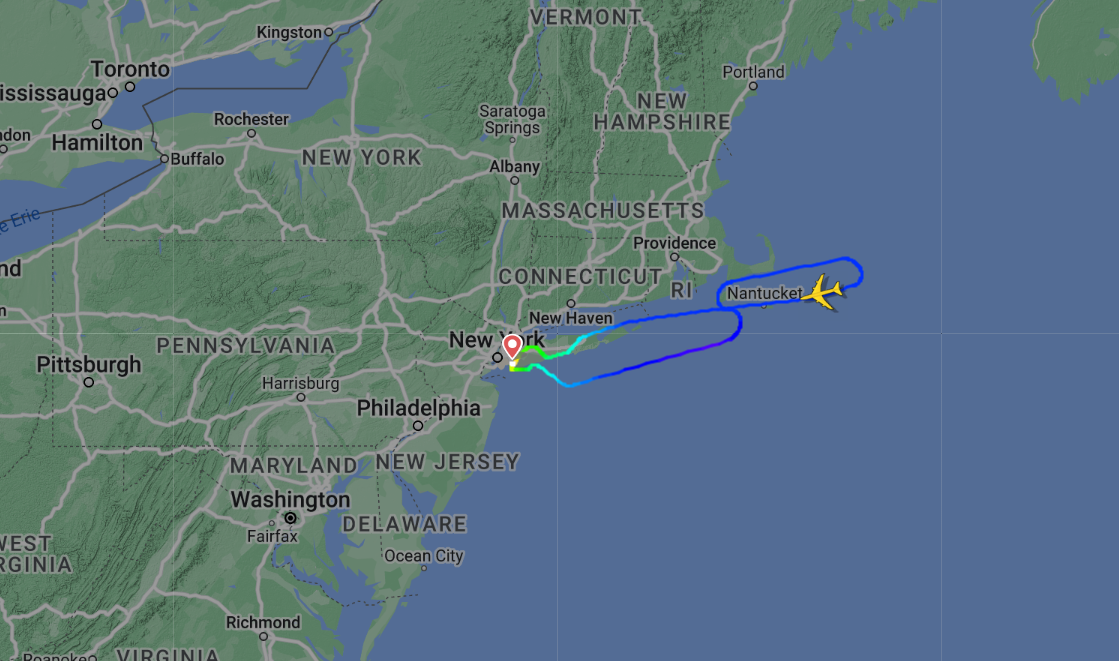 Flight CC4592's routing