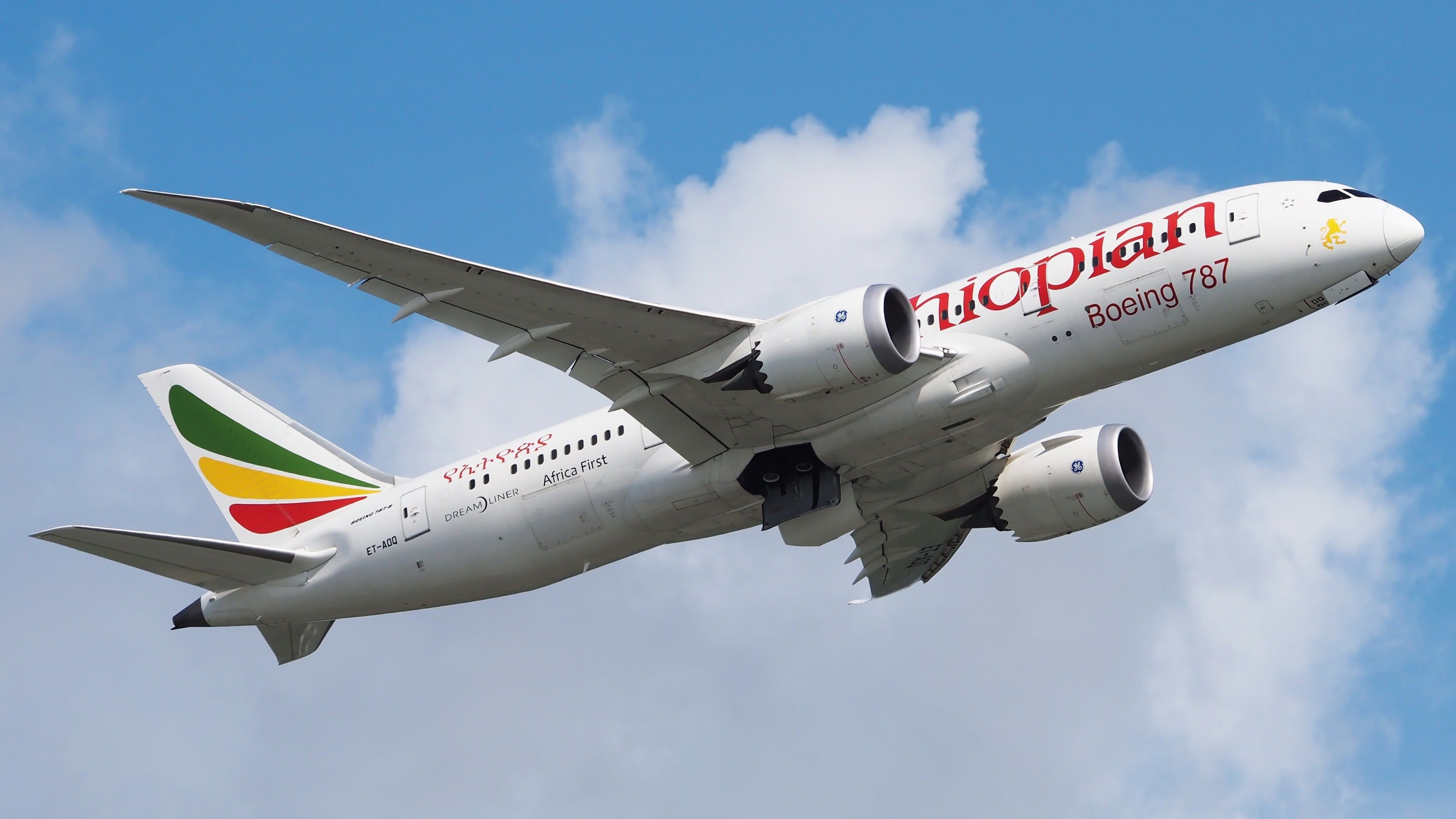 Ethiopian Airlines 787-8 taking off