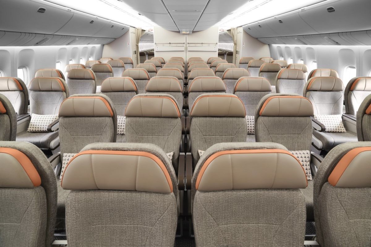 EVA Air Boeing 777-300ER premium economy cabin