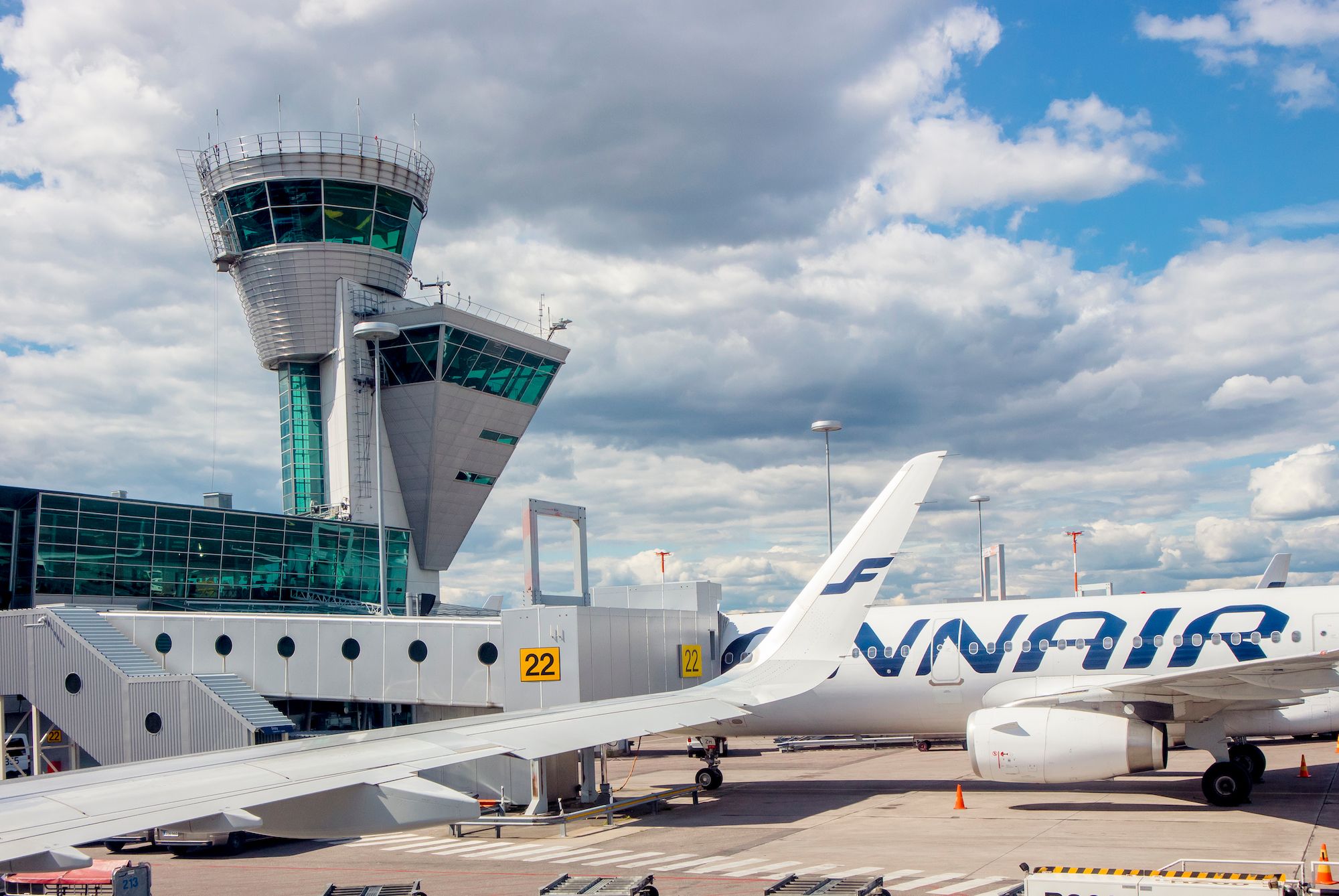 Finnair aircraft at Helsinki Airport HEL