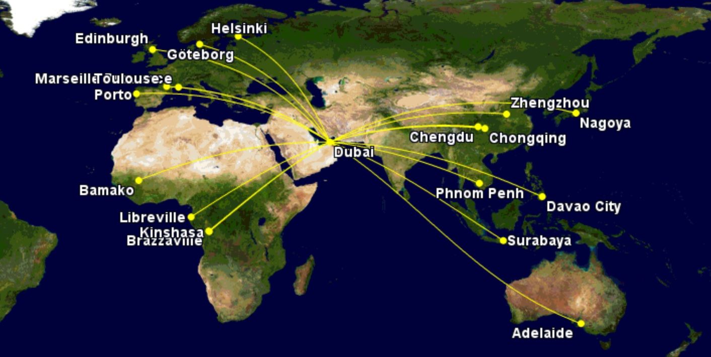 flydubai possible 787 destinations