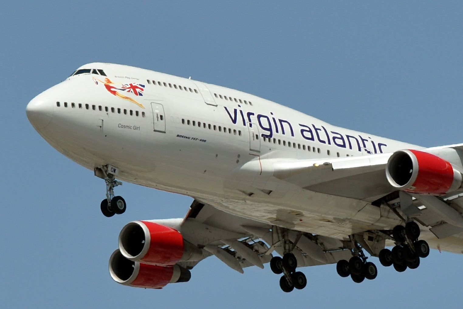 Virgin Atlantic Cosmic Girl G-VWOW Boeing 747