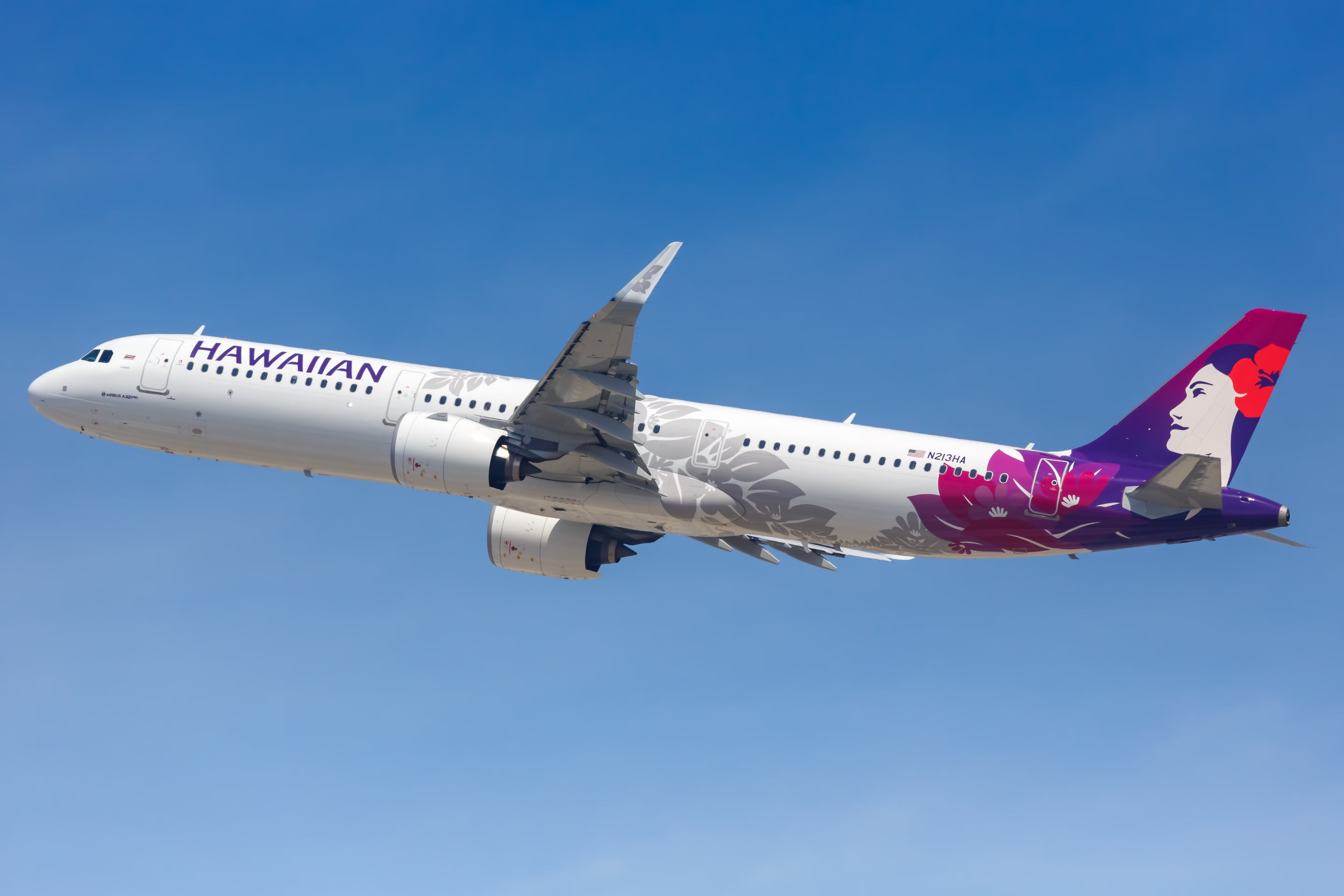 Hawaiian Airlines A321neo in the air