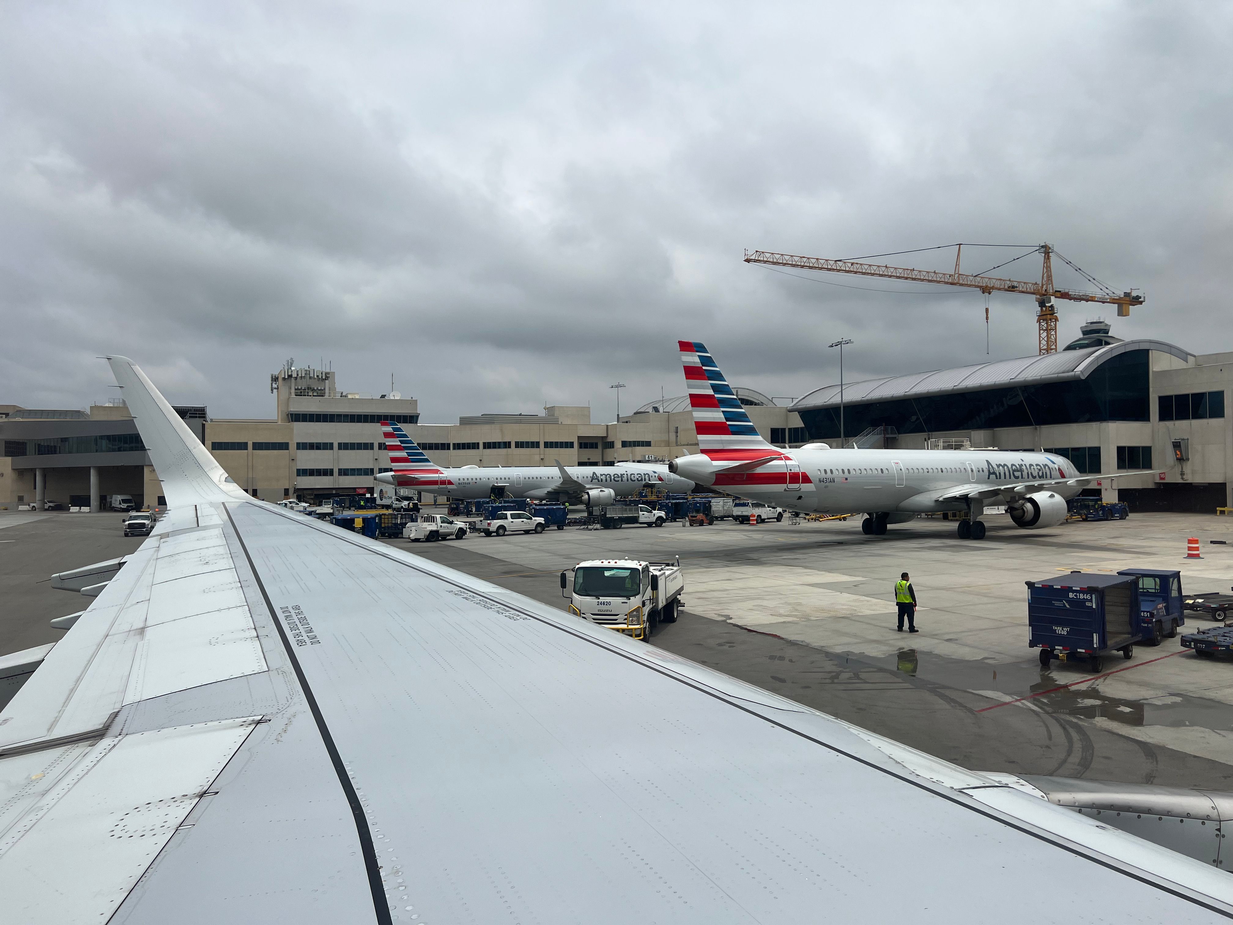 American Airlines planes at LAX