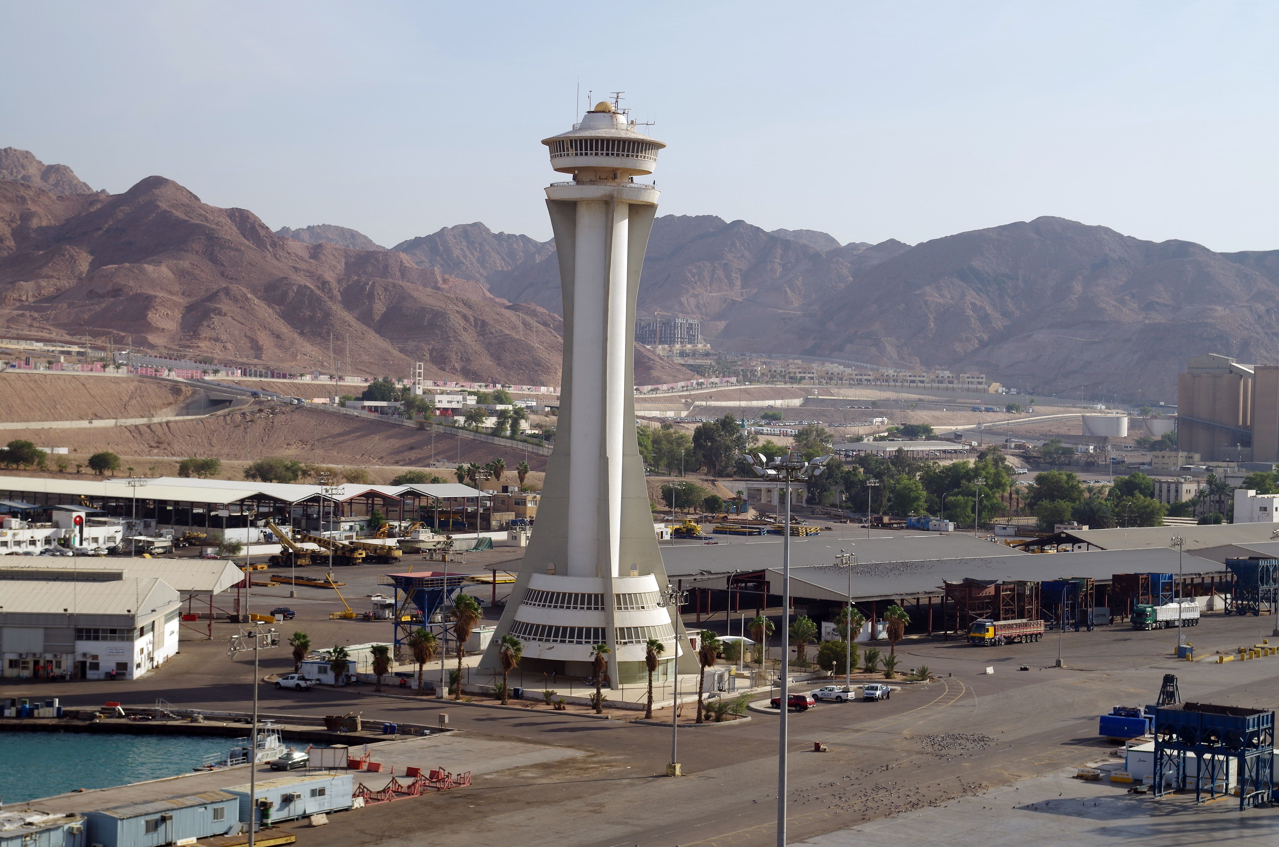 The Control Tower at King Hussein International Airport Aqaba Airport (AQJ) in Jordan
