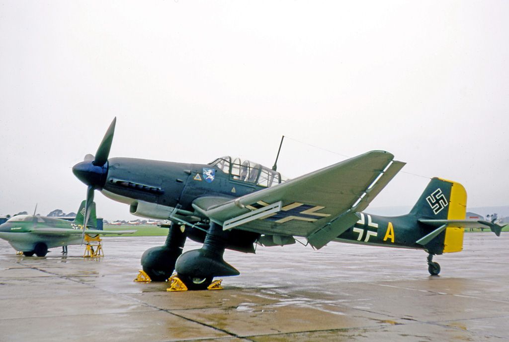 A Junkers Ju 87G-2 preserved and on display.