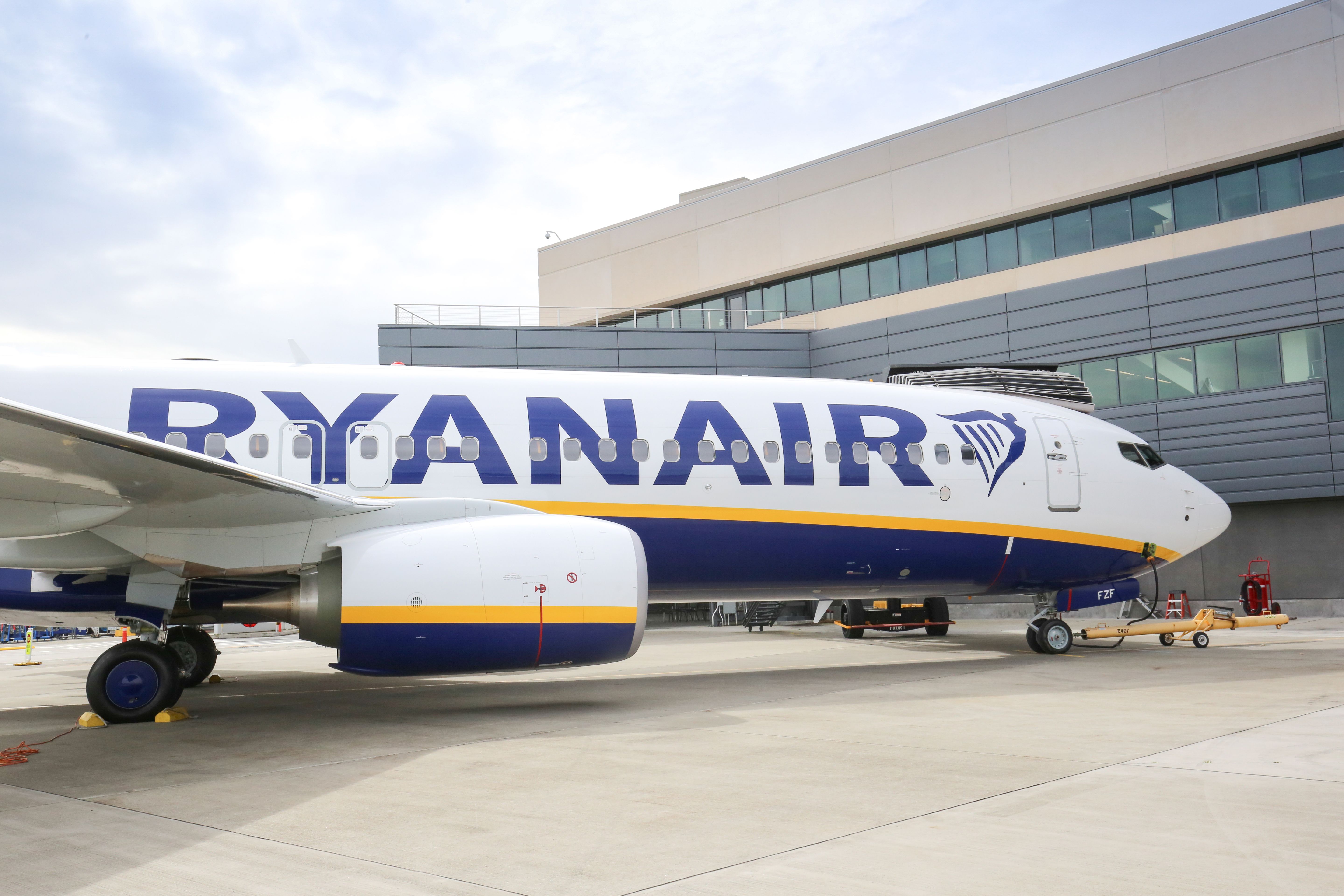 A Ryanair Boeing 737 Parked At Boeing's Seattle Delivery Center.