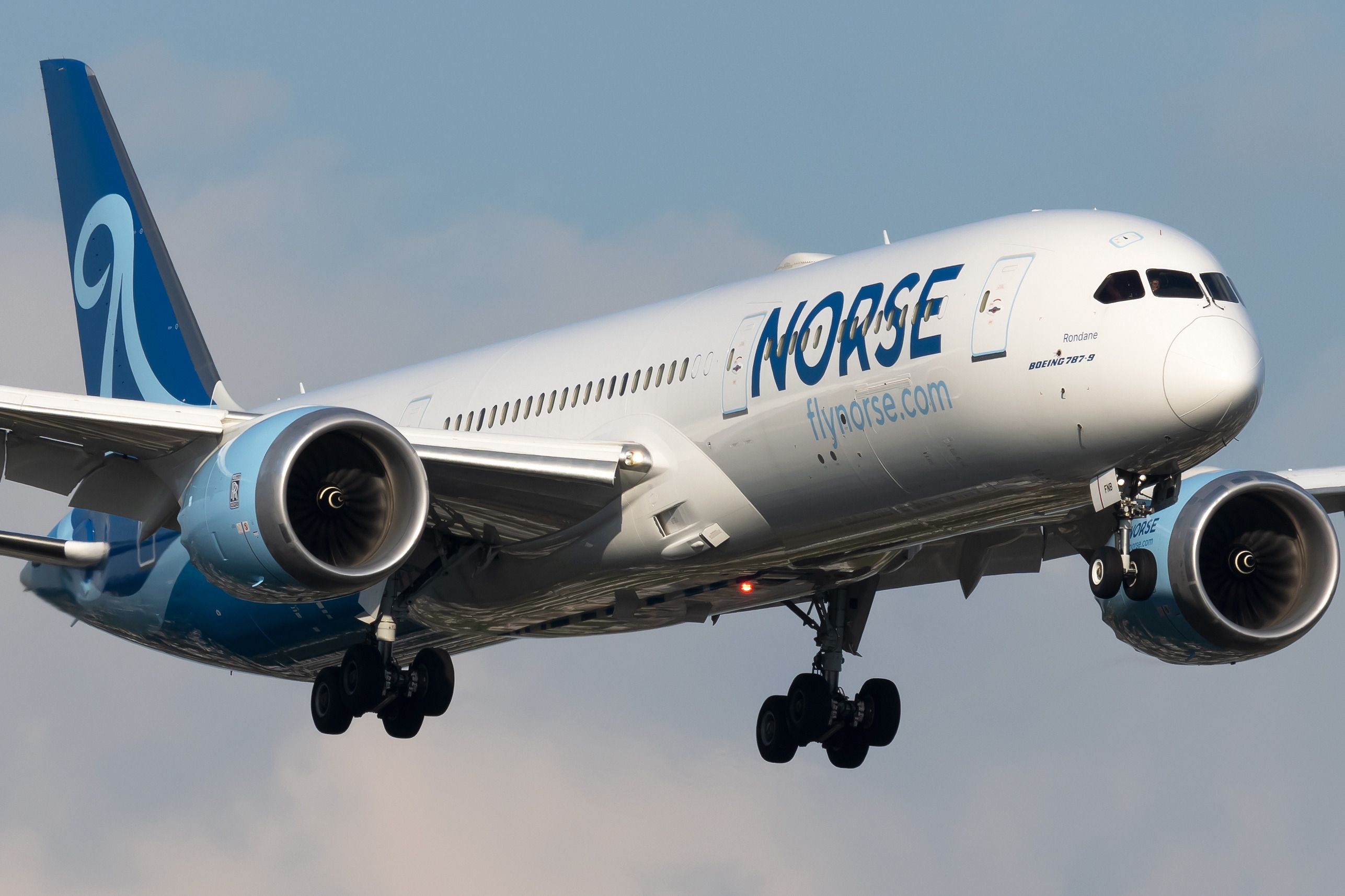 A Norse Atlantic Airways Boeing 787-9 Dreamliner