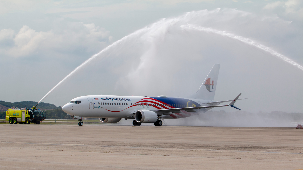 Malaysia Airlines first B737 MAX 8 arrival