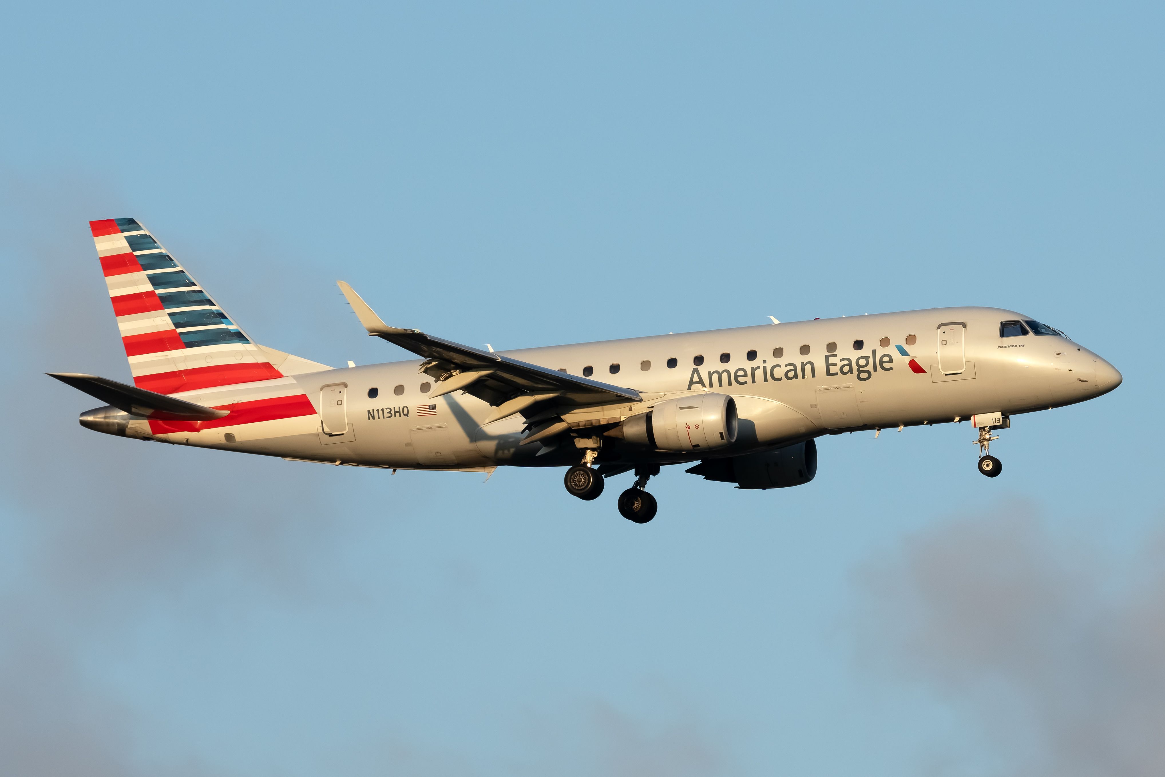 An American Airlines Embraer E175 aircraft. 