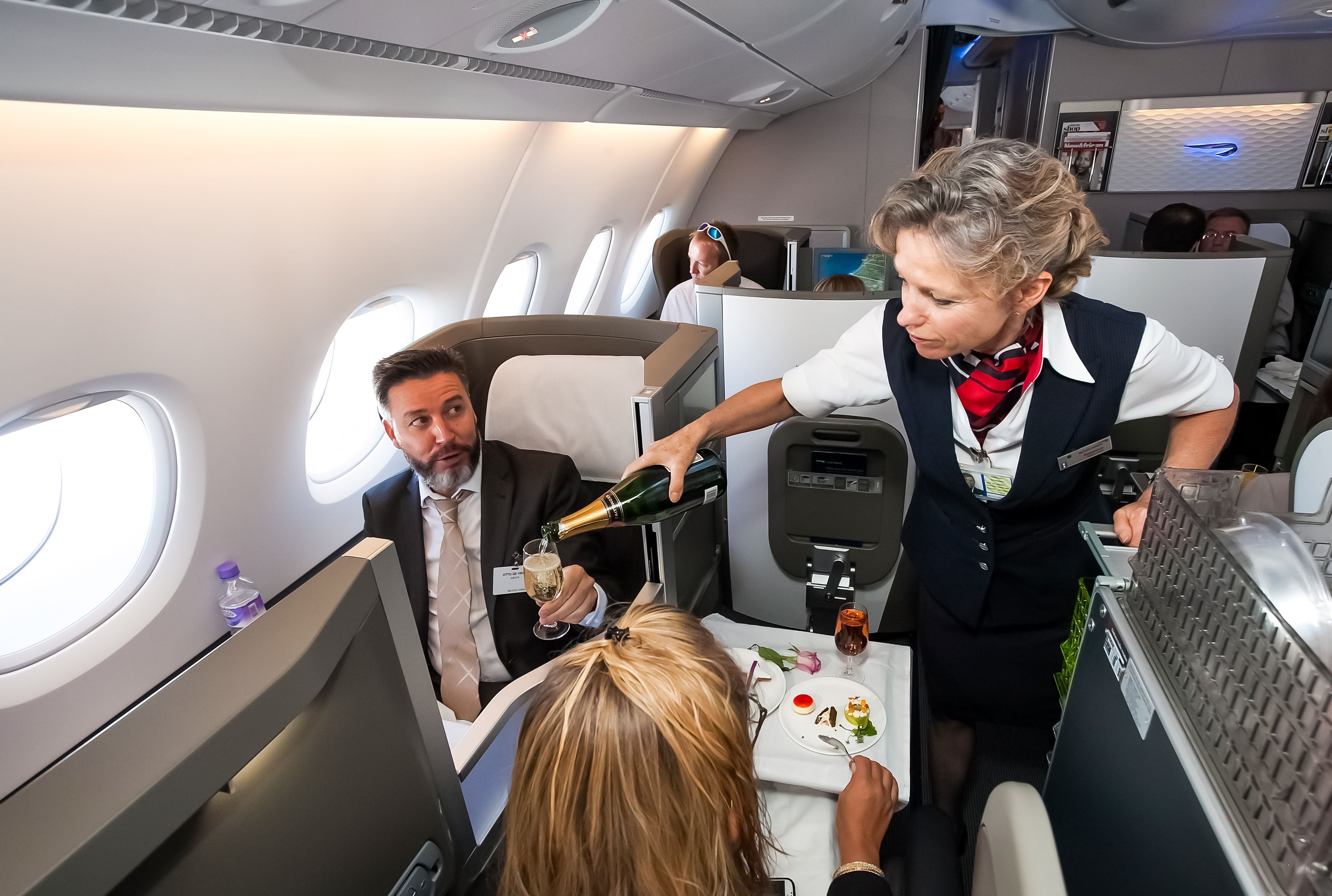 Old Club World seats on a British Airways Airbus A380