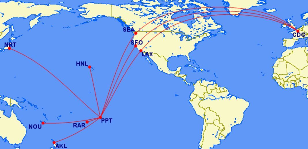 A Look At International Flights From Papeete s Faa a International