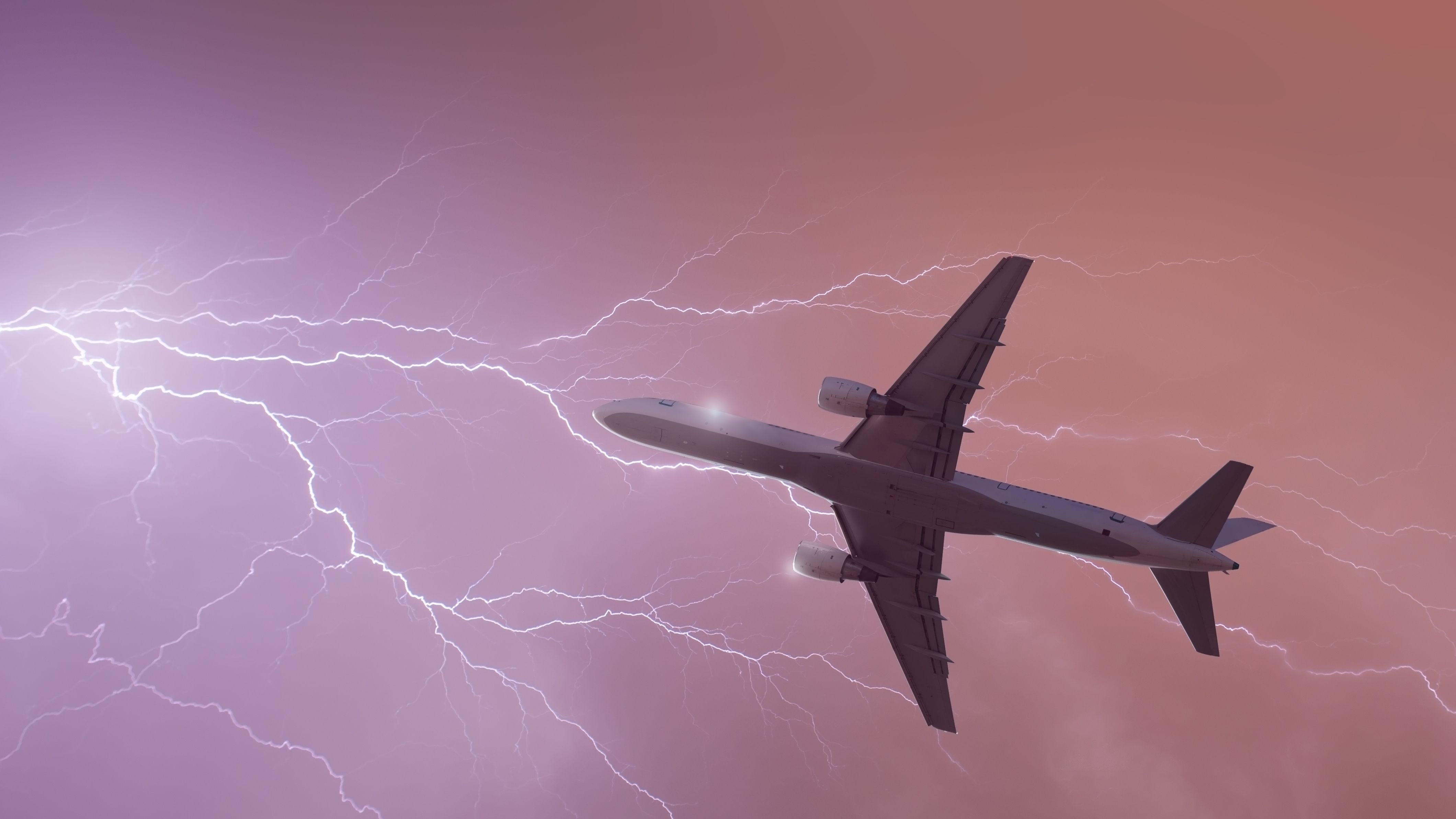 Aircraft lightning strike