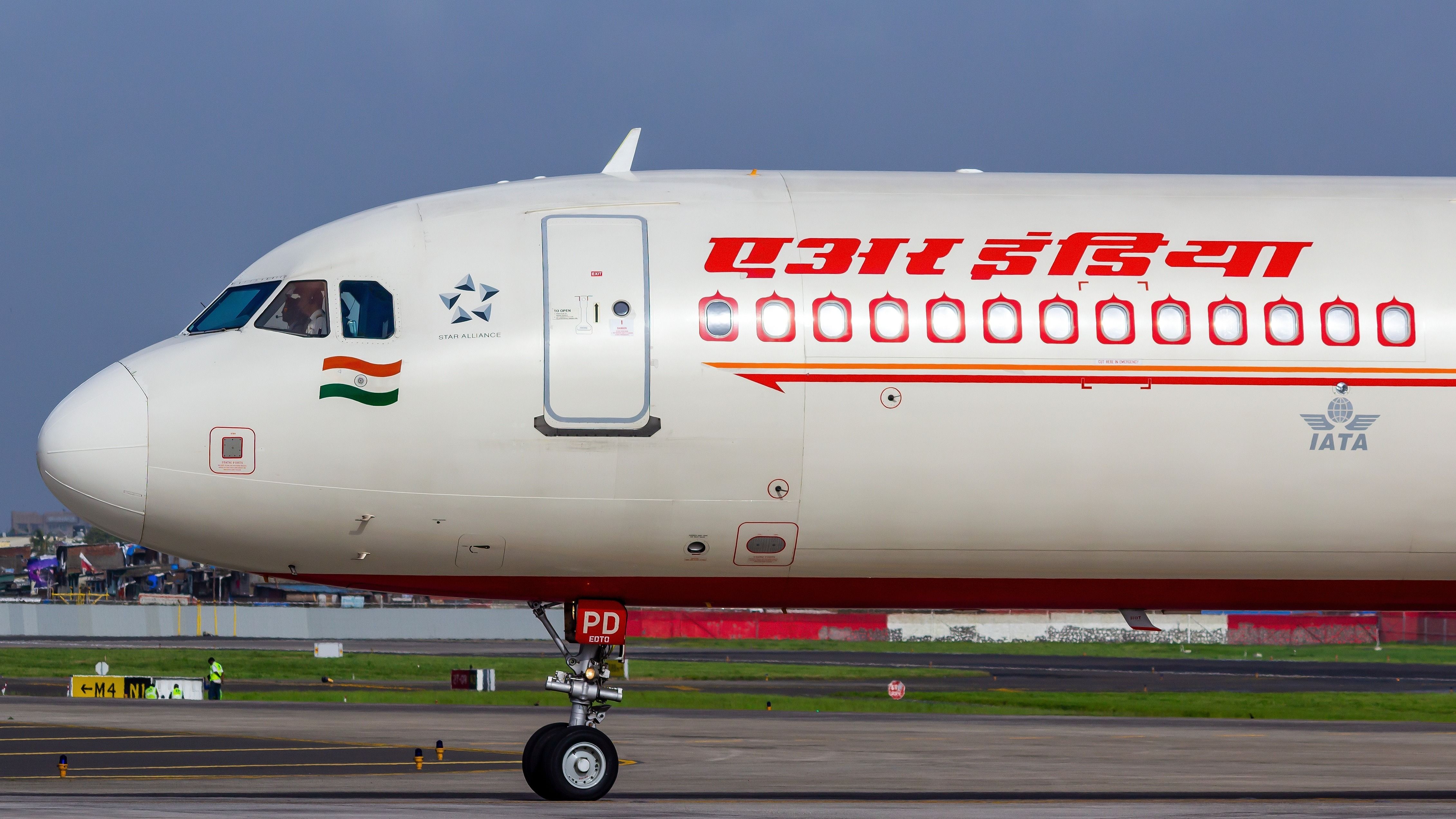 An Air India aircraft at an airport