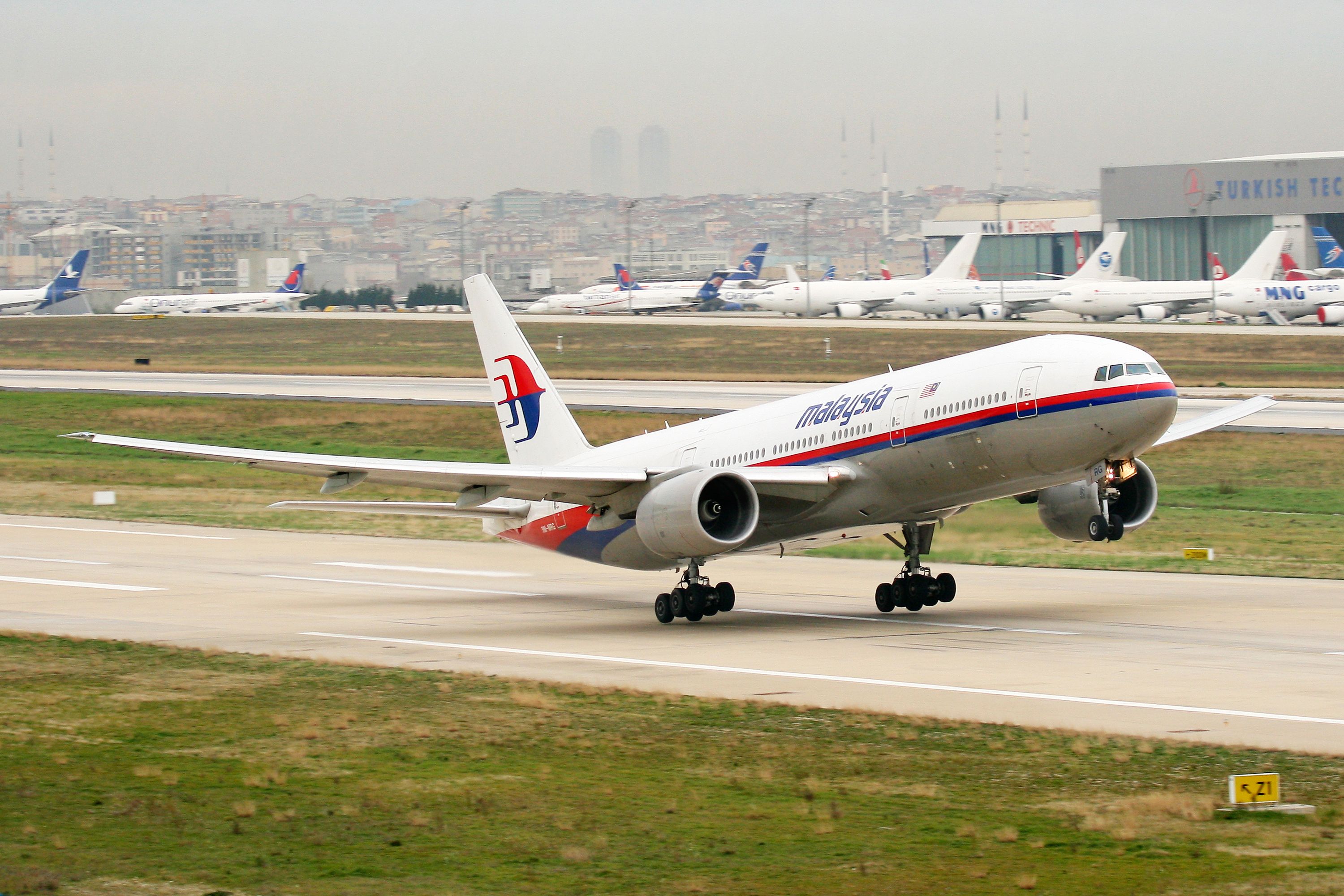 Malaysia Airlines Boeing 777 Taking Off From Istanbul