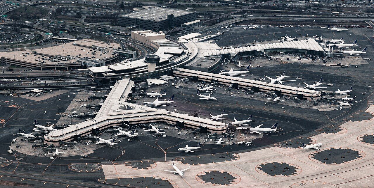 Newark Airport Terminal C Aerial View
