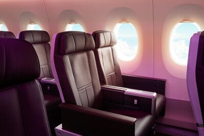 Virgin Atlantic Premium seat on the Airbus A350