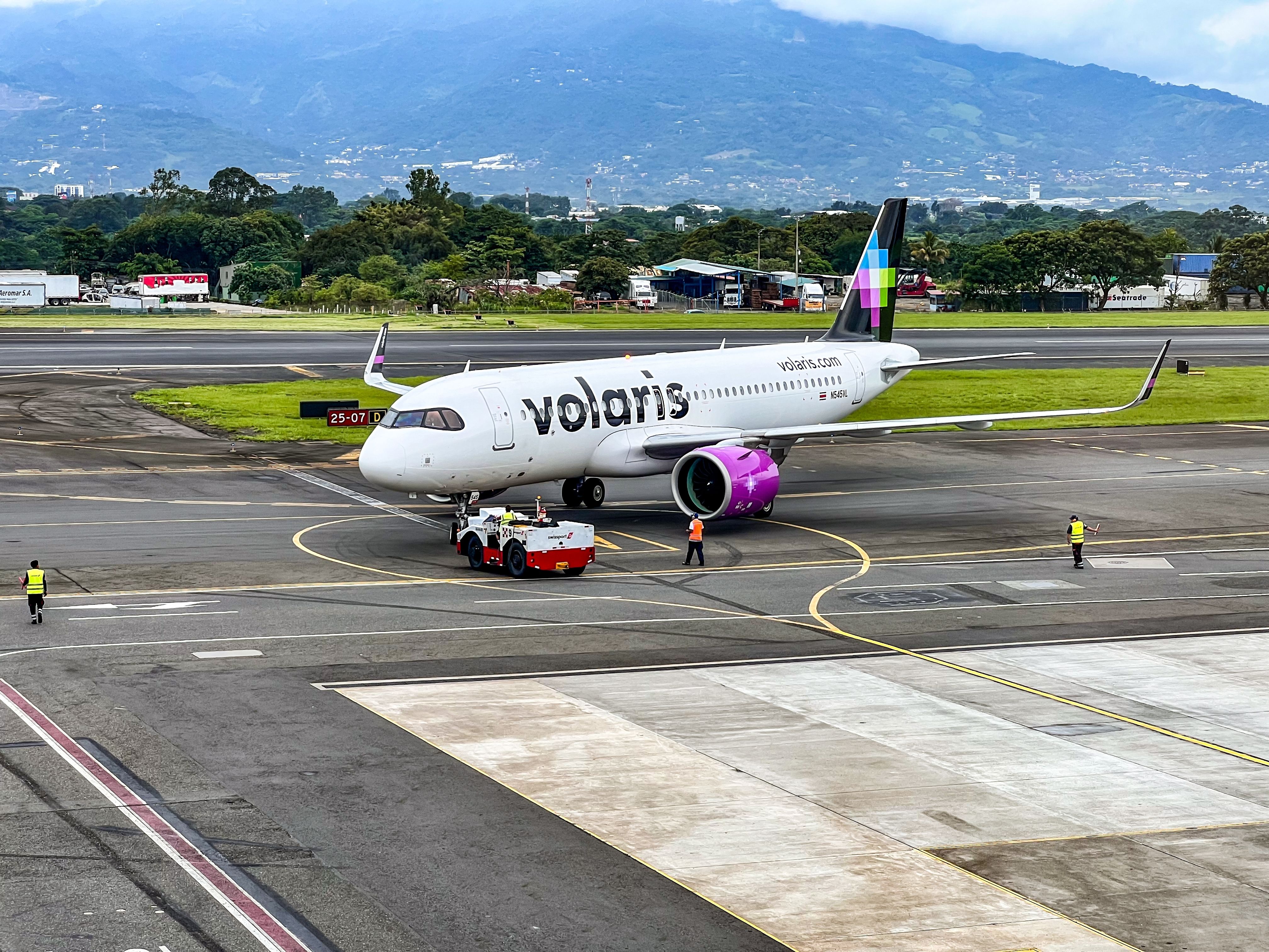 Volaris aircraft in Costa Rica 