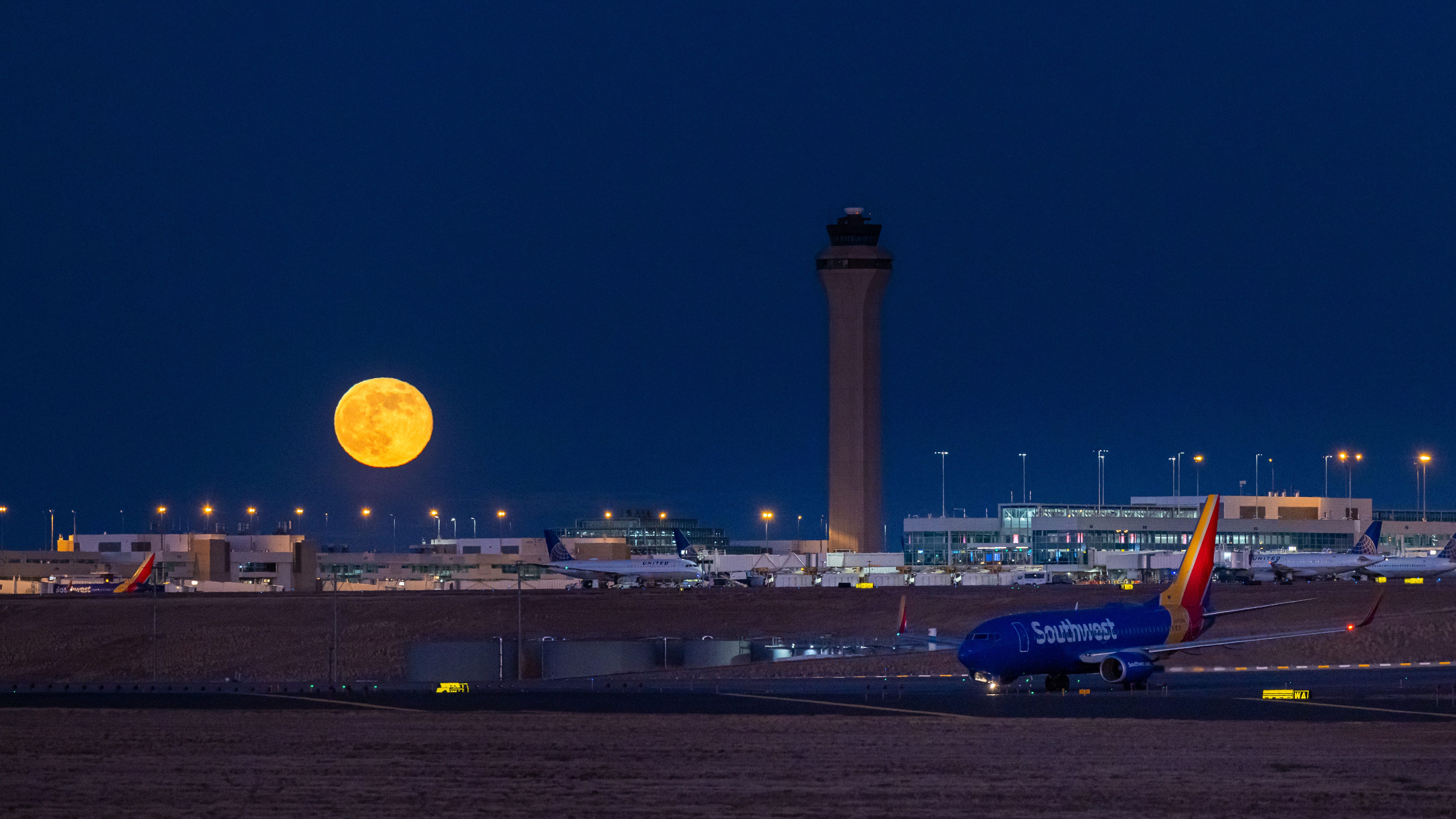 Denver International Airport Night View