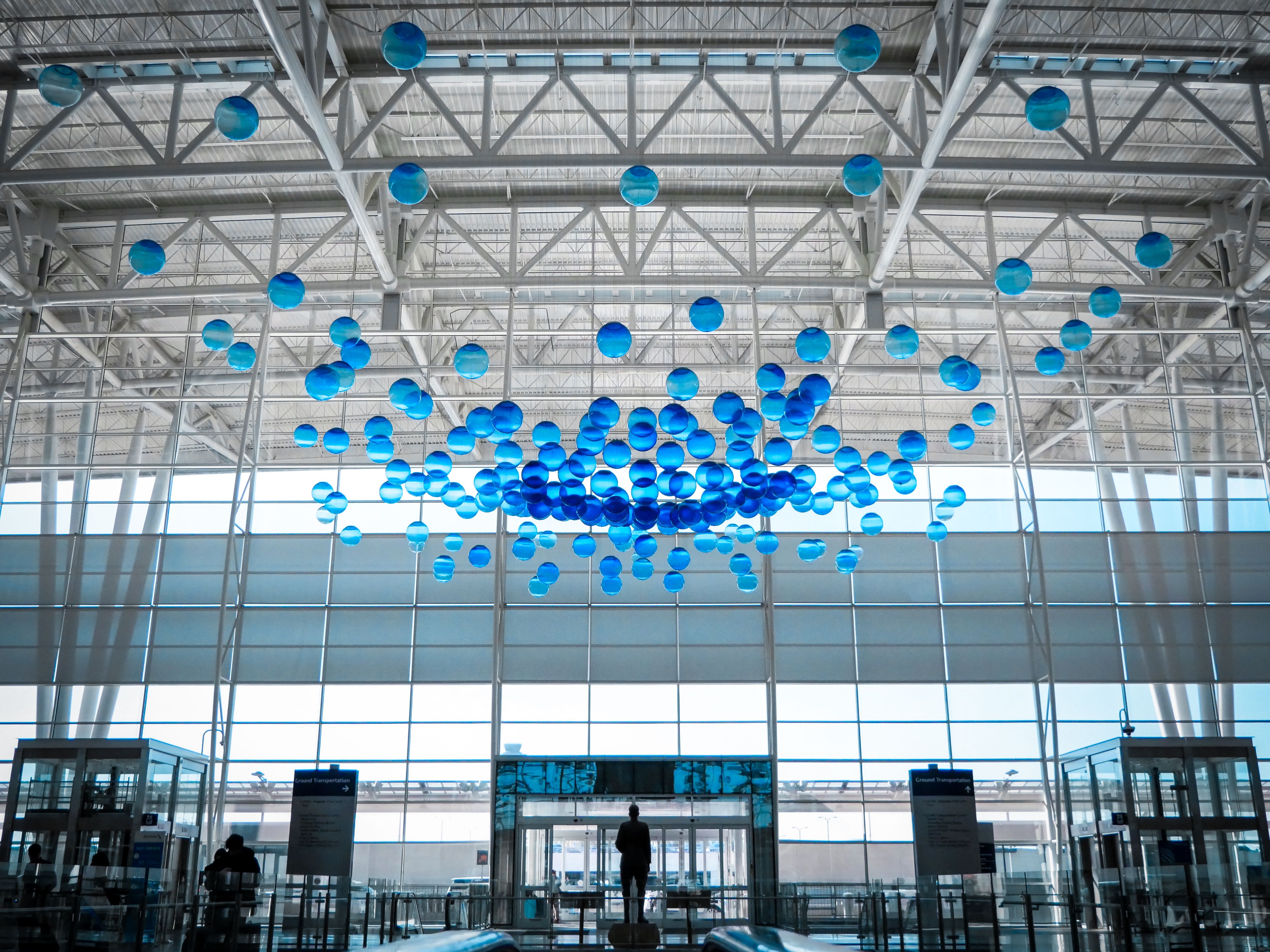 Indianapolis International Airport Blue Skies sculpture