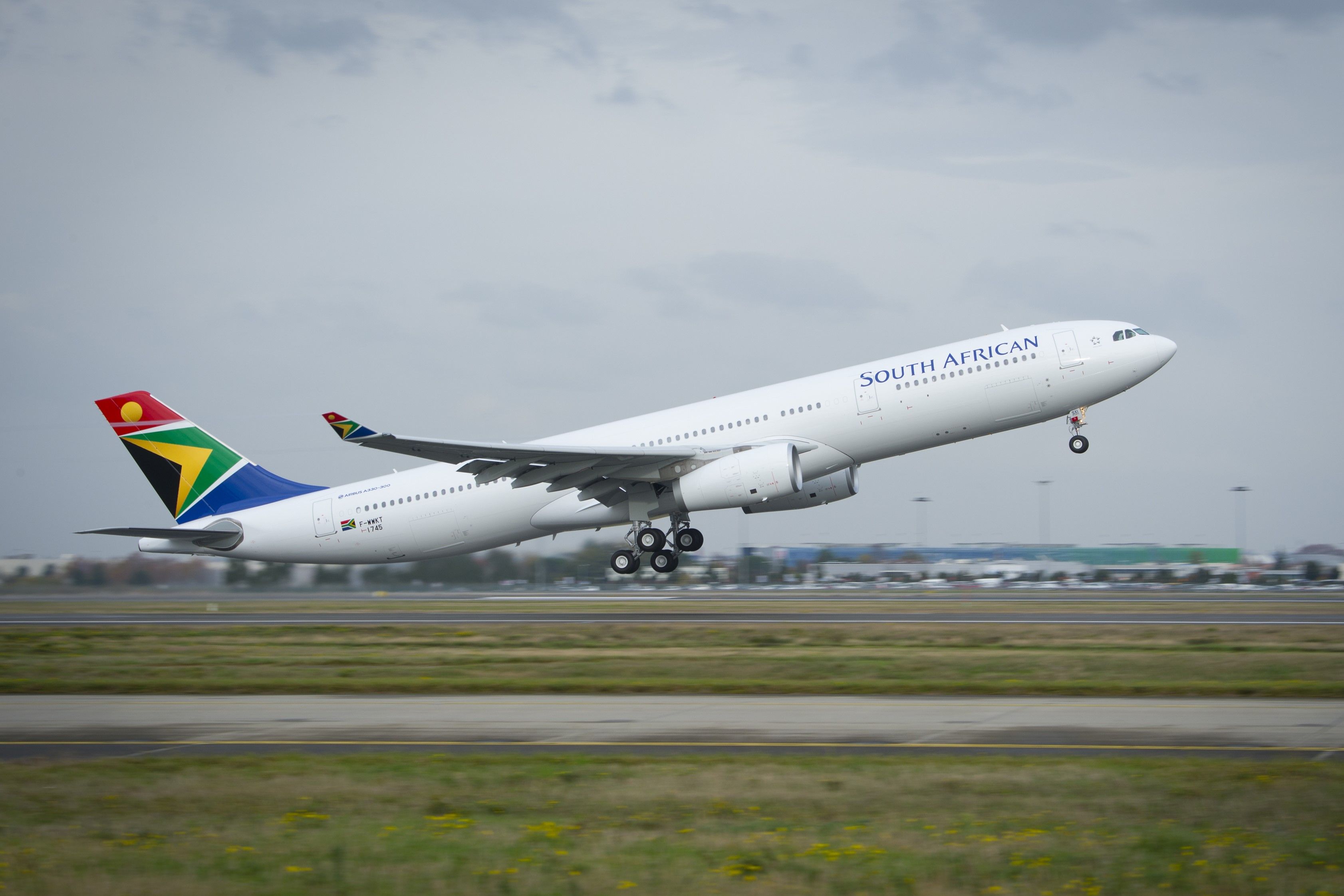 South African Airways Airbus A330 taking off
