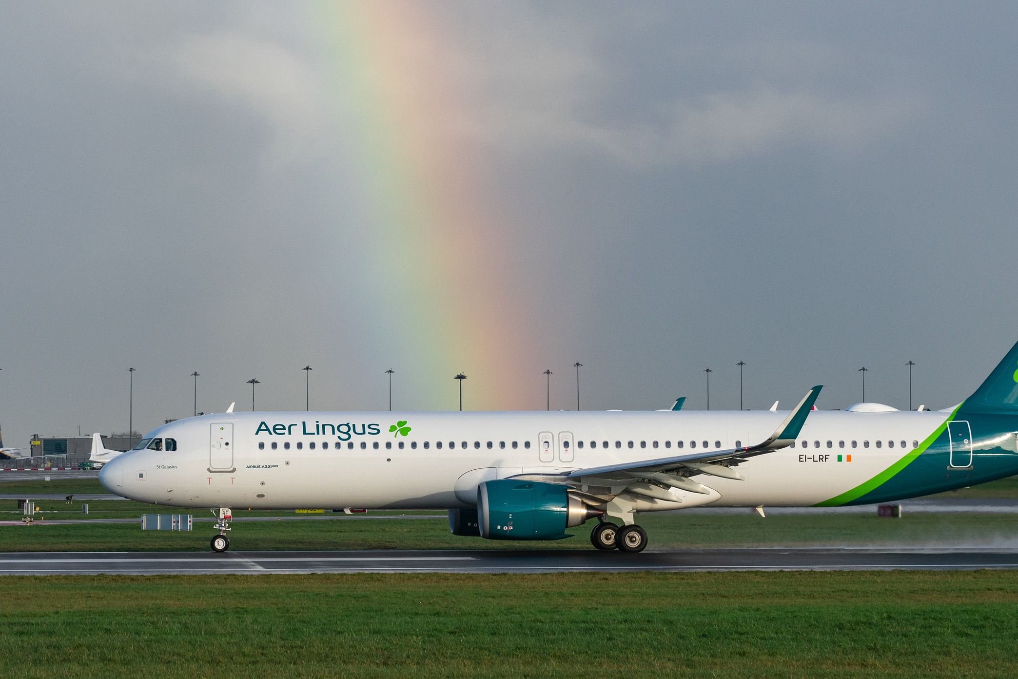 Aer Lingus Airbus A321neo departing Dublin Airport DUB-1